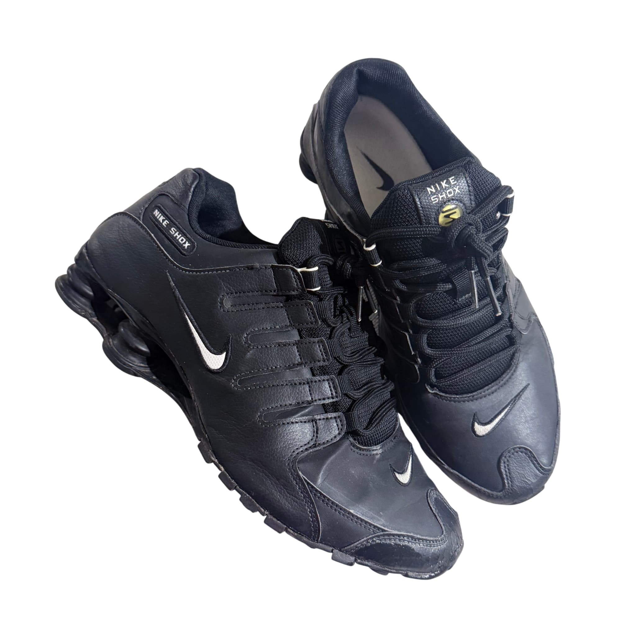 Nike Shox NZ Black Metallic Silver Sneakers — photo 1 of 9