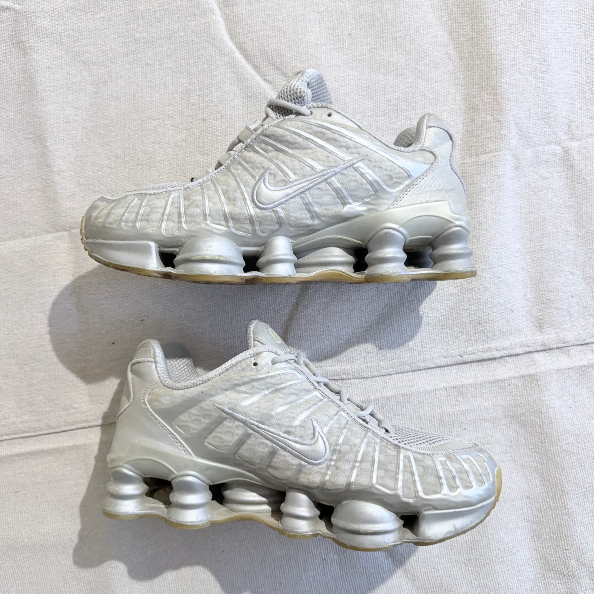 Nike Shox TL Metallic Silver Sneakers — photo 7 of 9