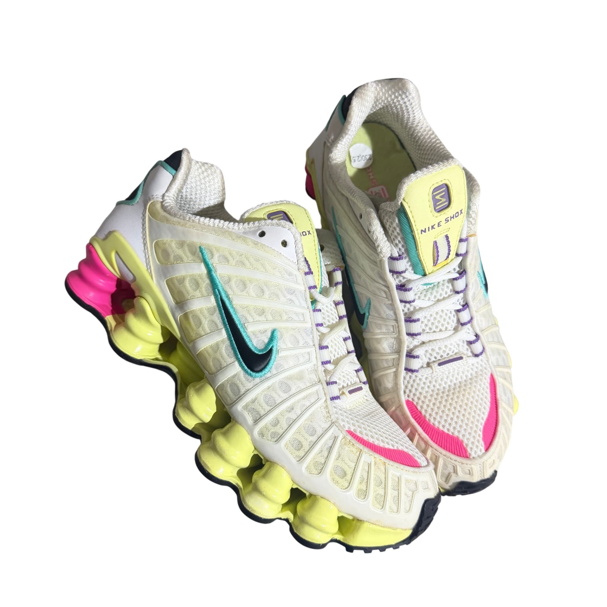 Nike Shox TL White Lime Blast Hyper Pink Sneakers — photo 1 of 7