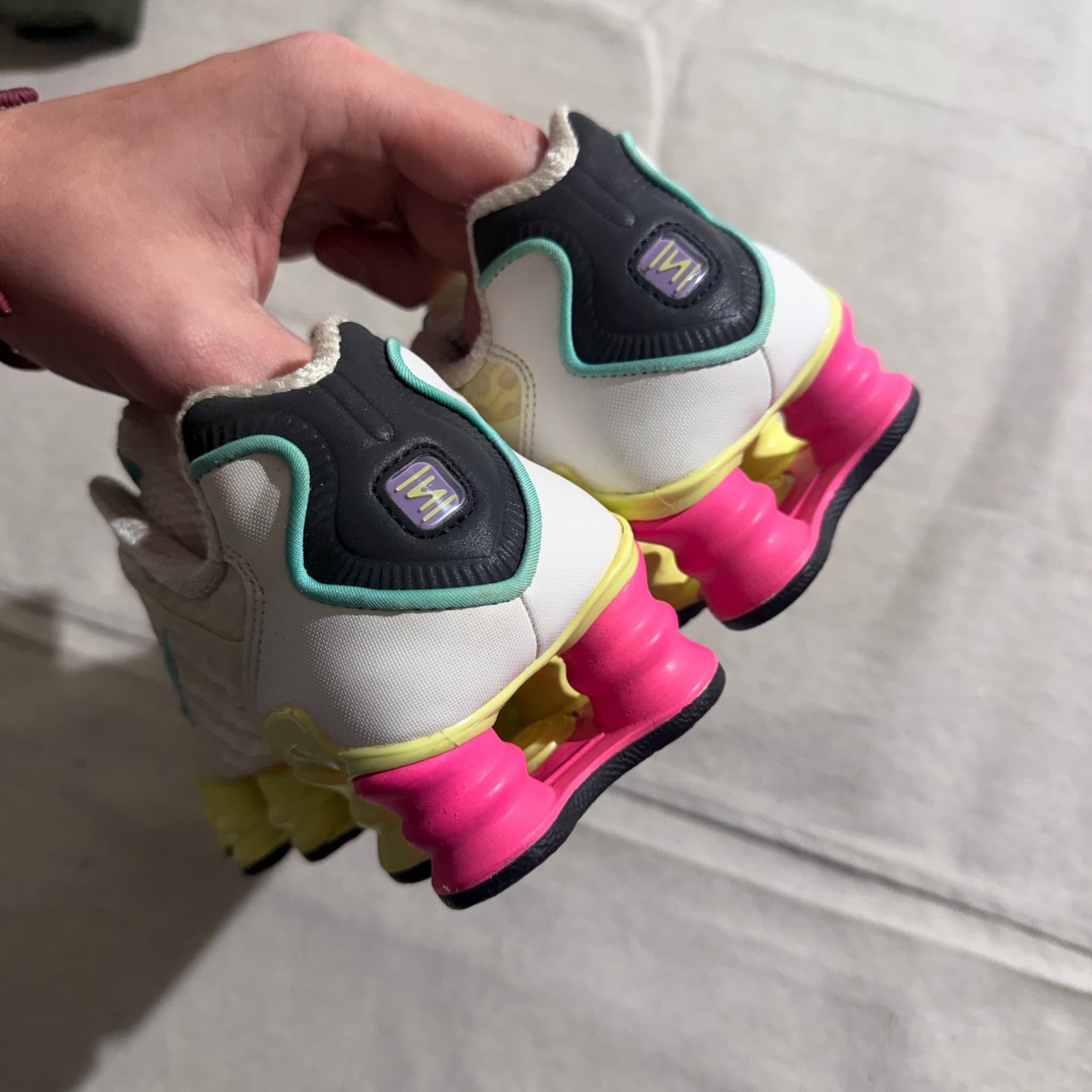 Nike Shox TL White Lime Blast Hyper Pink Sneakers — photo 3 of 7
