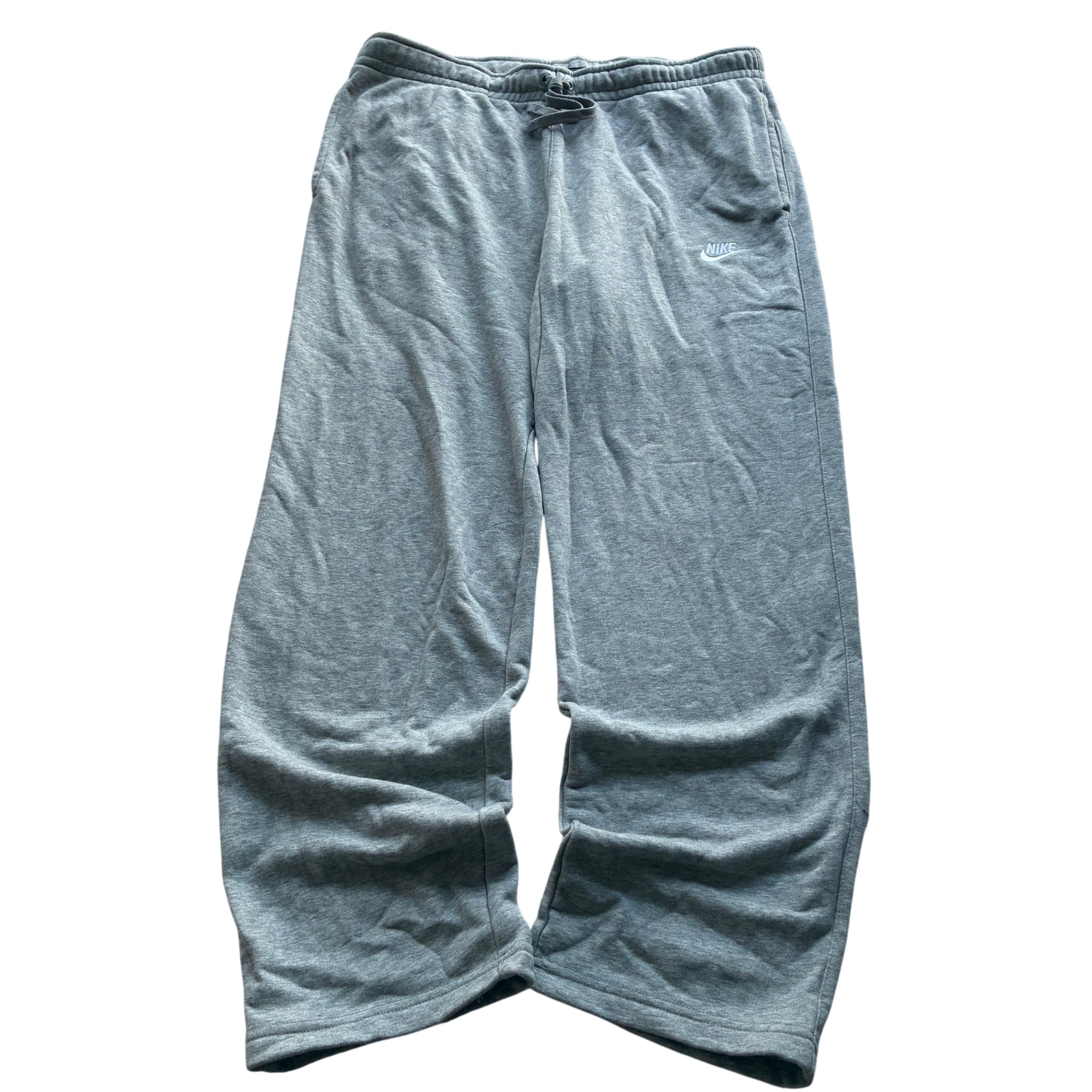 Nike Sportswear Club Fleece Open Hem Sweatpants Grey Baggy Vintage XL — photo 1 of 11