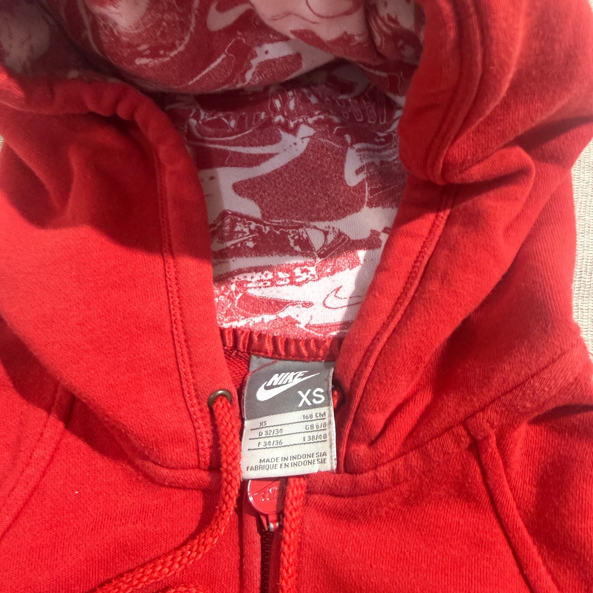 Nike Sportswear Full-Zip Hoodie Red — photo 4 of 6