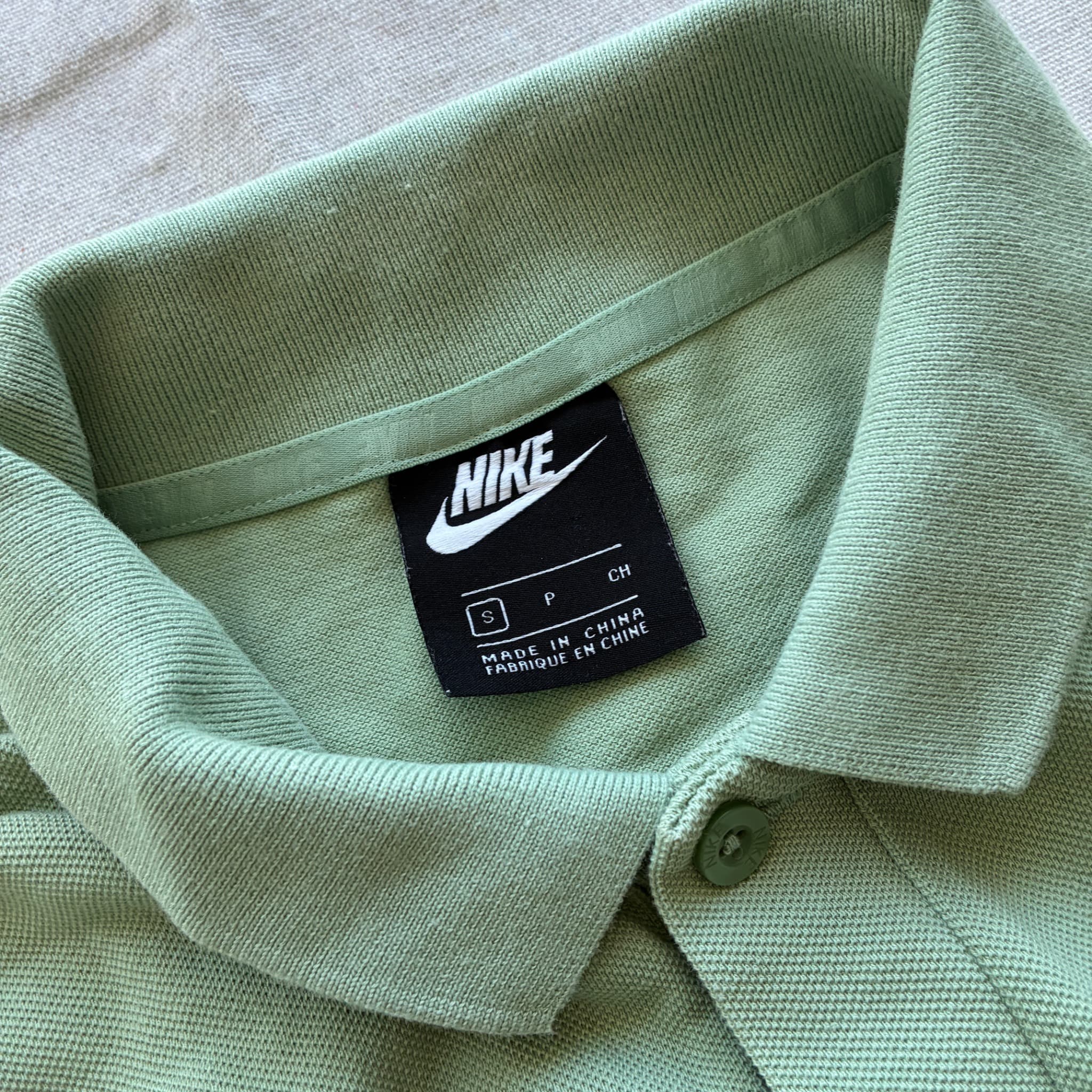 Nike Sportswear Pique Polo Shirt Sage Green — photo 4 of 7