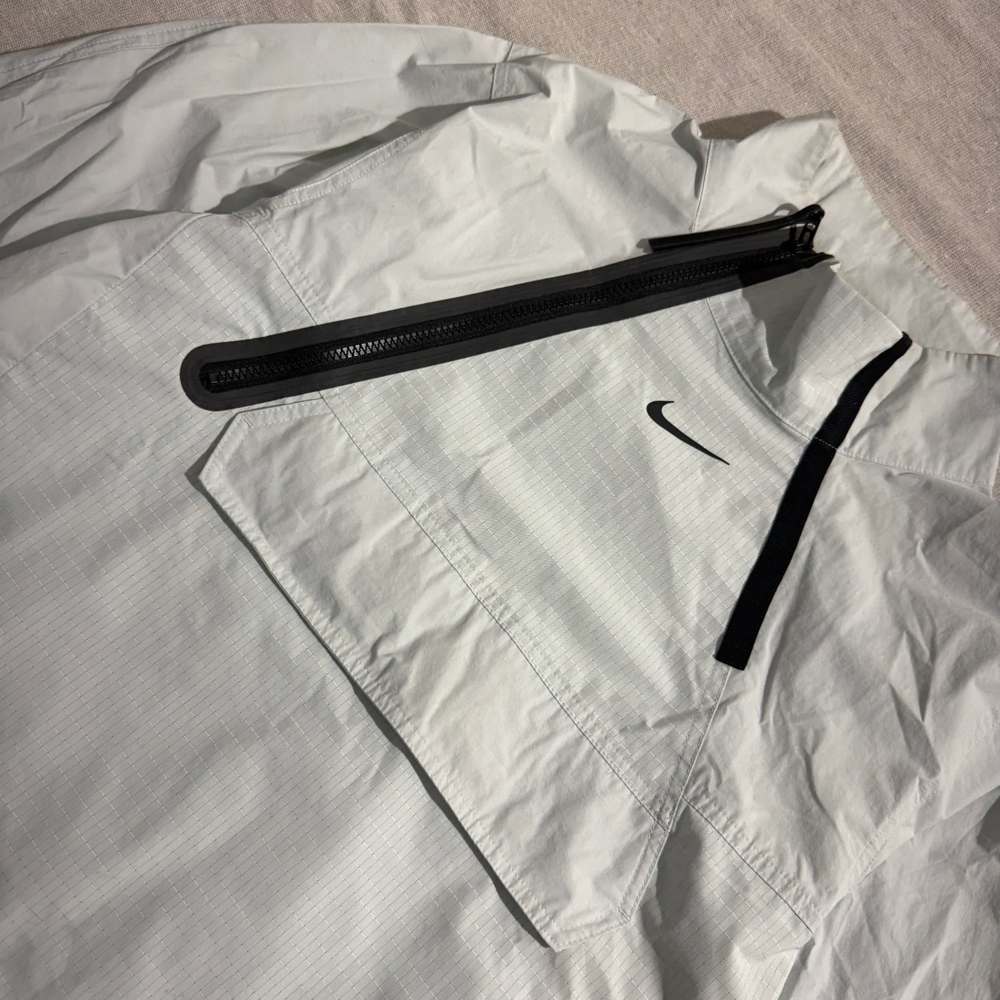 Nike Sportswear Tech Pack Ripstop Half-Zip Anorak Jacket White Size S — photo 3 of 7
