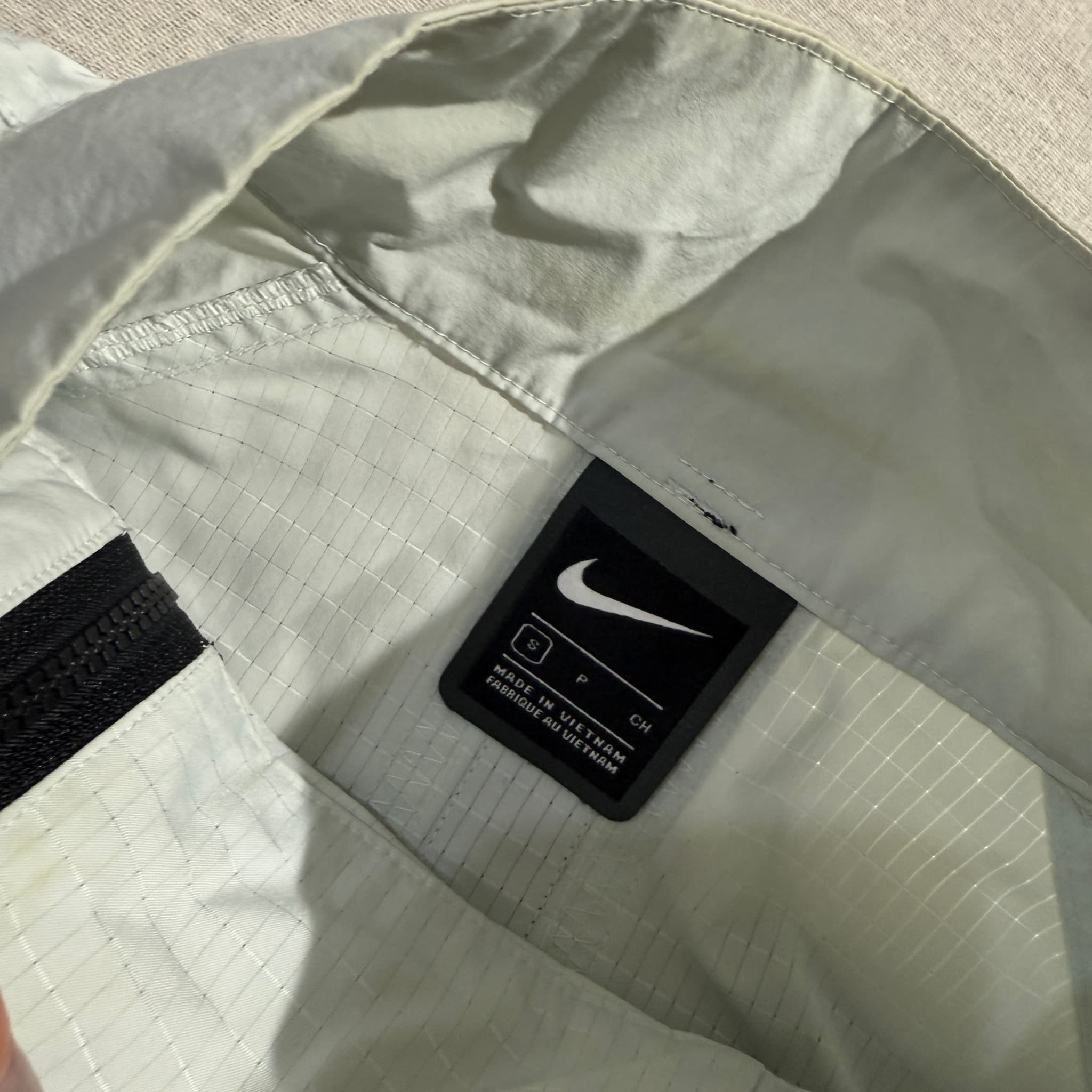 Nike Sportswear Tech Pack Ripstop Half-Zip Anorak Jacket White Size S — photo 4 of 7