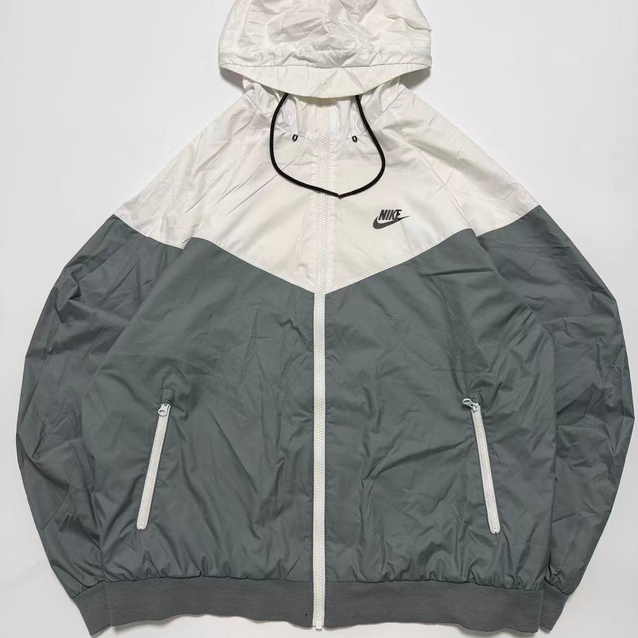 Nike Sportswear Windrunner Hooded Jacket White Grey — photo 1 of 7