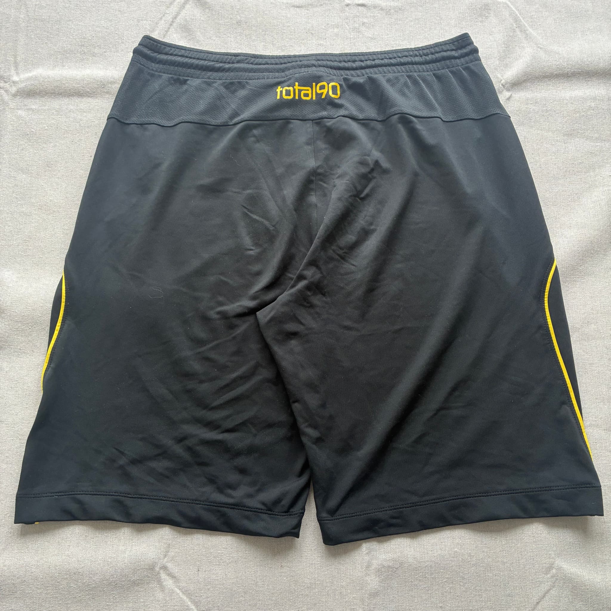 Nike Total 90 Dri-FIT Athletic Training Shorts Black Yellow Size M — photo 5 of 7
