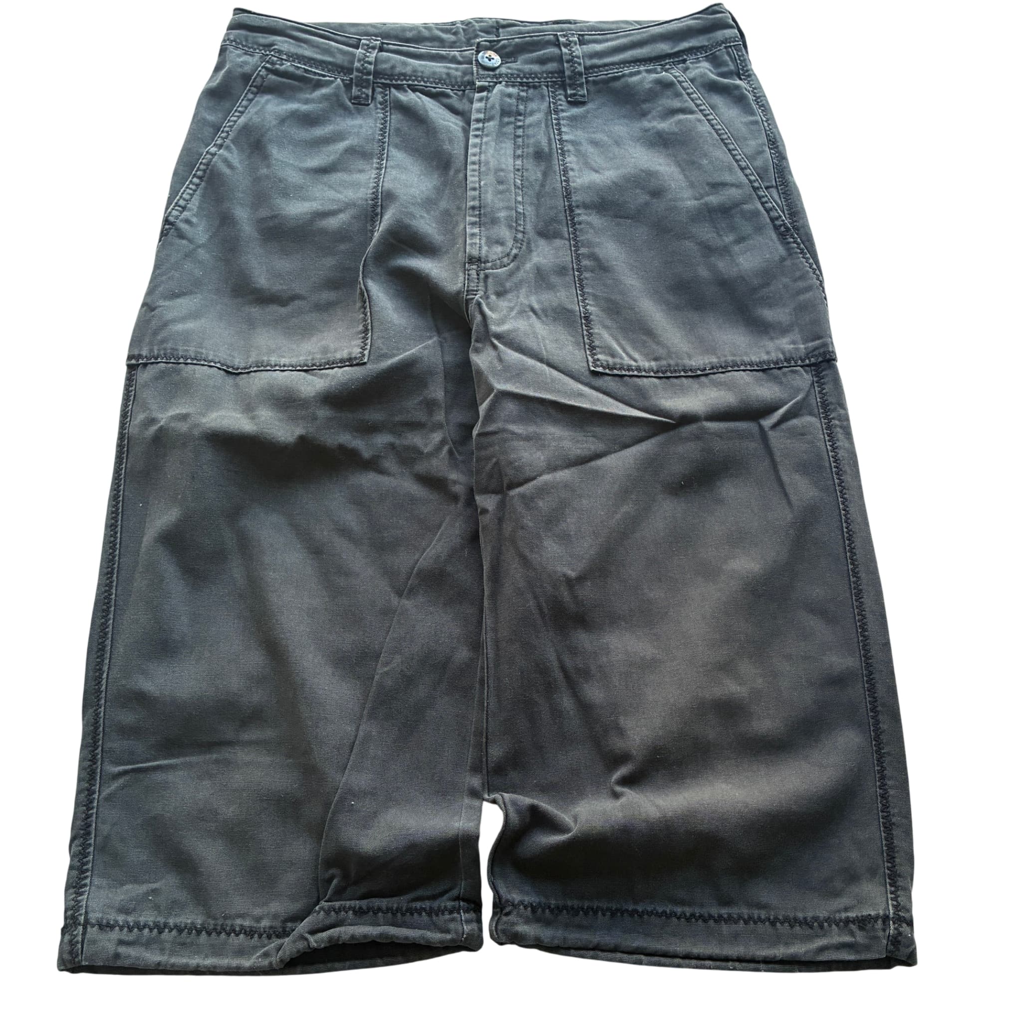 Nike Utility Canvas Shorts Black Baggy Vintage 2000s Release Size M — photo 1 of 7