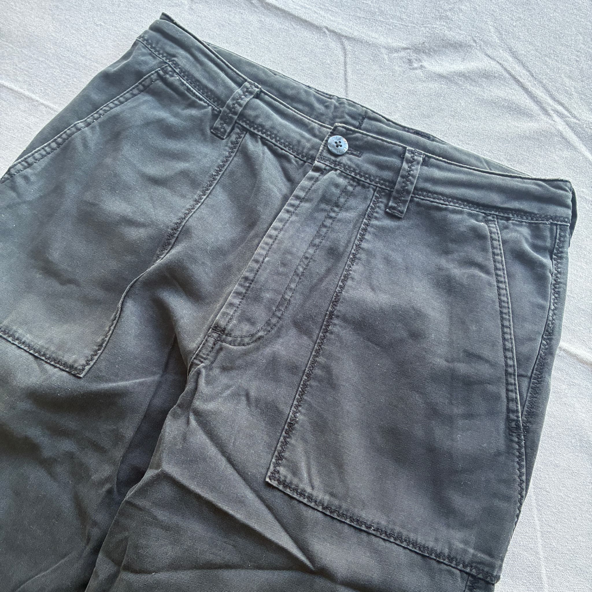 Nike Utility Canvas Shorts Black Baggy Vintage 2000s Release Size M — photo 3 of 7