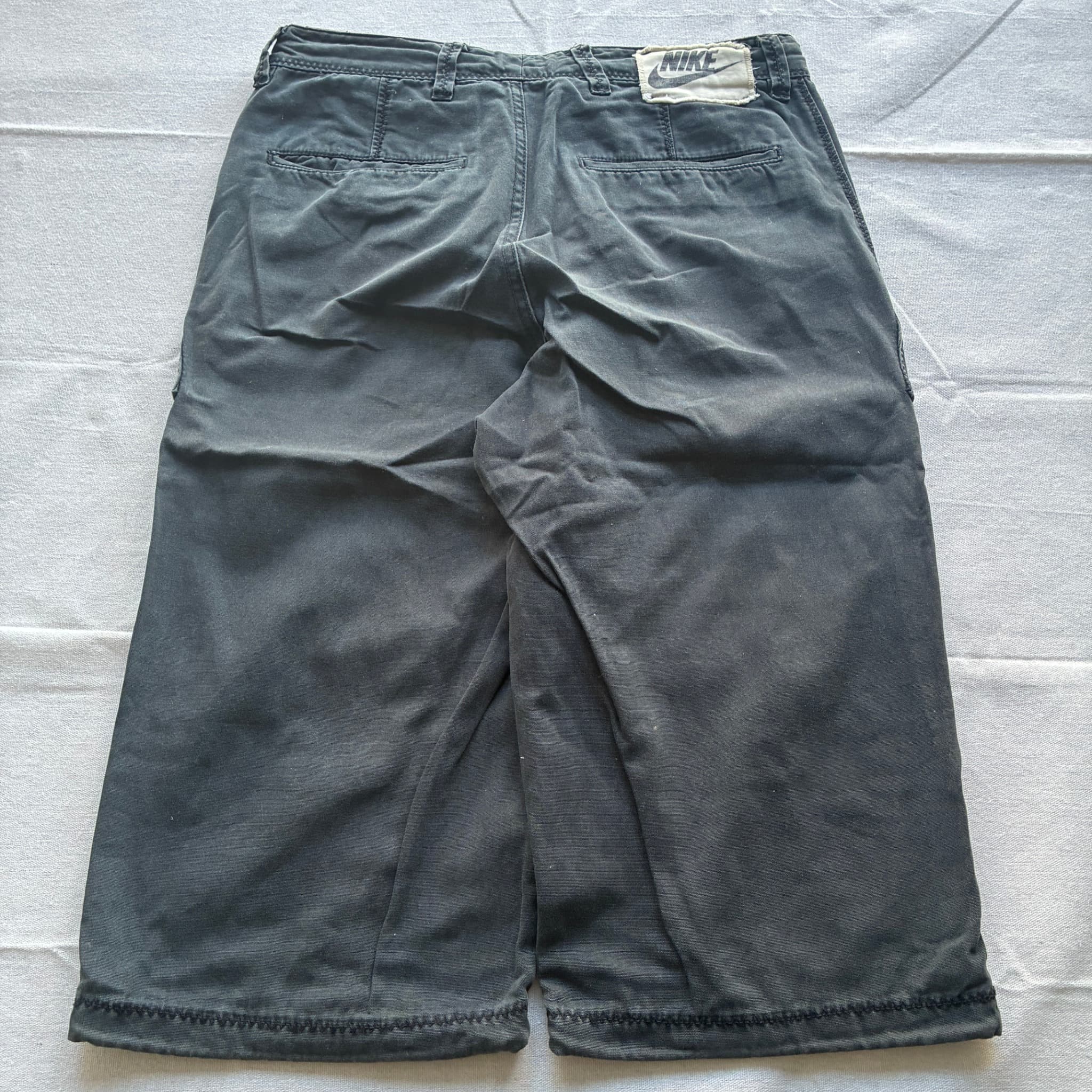 Nike Utility Canvas Shorts Black Baggy Vintage 2000s Release Size M — photo 5 of 7
