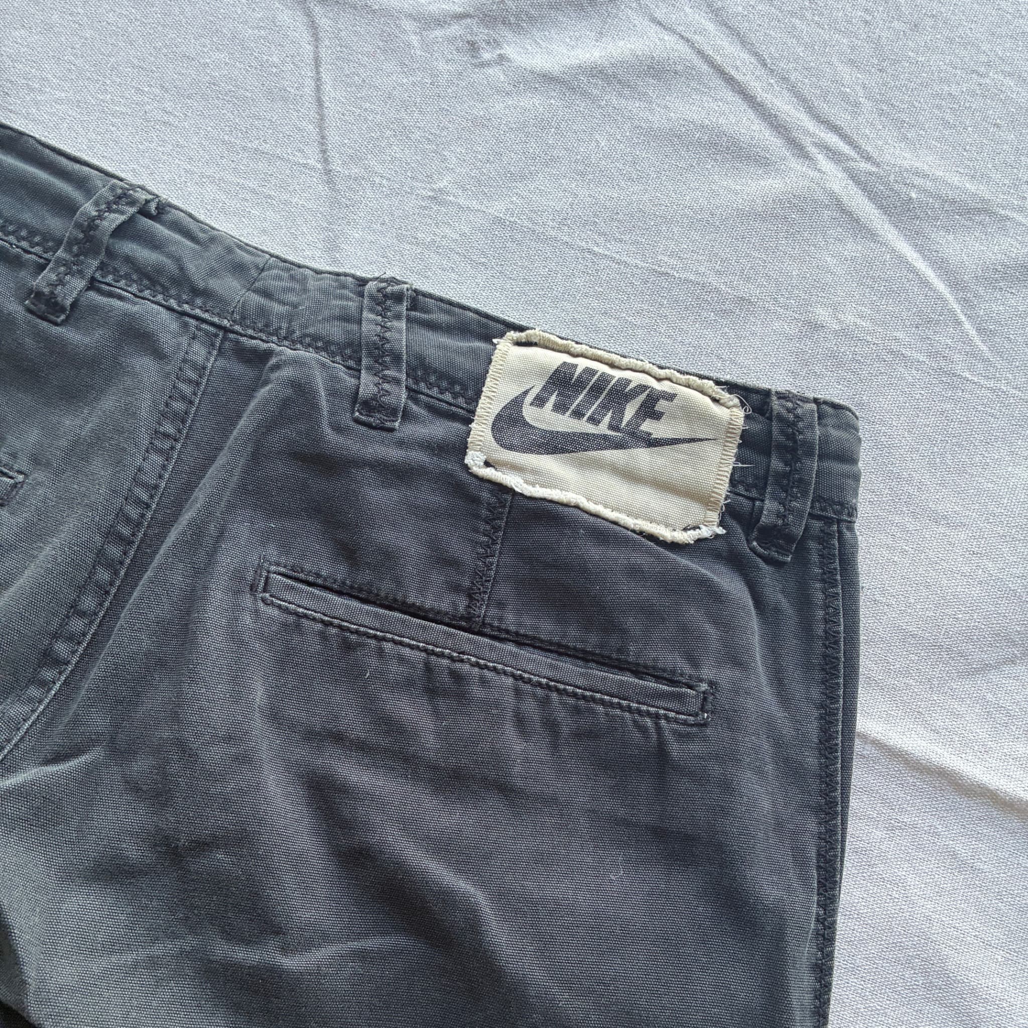 Nike Utility Canvas Shorts Black Baggy Vintage 2000s Release Size M — photo 6 of 7