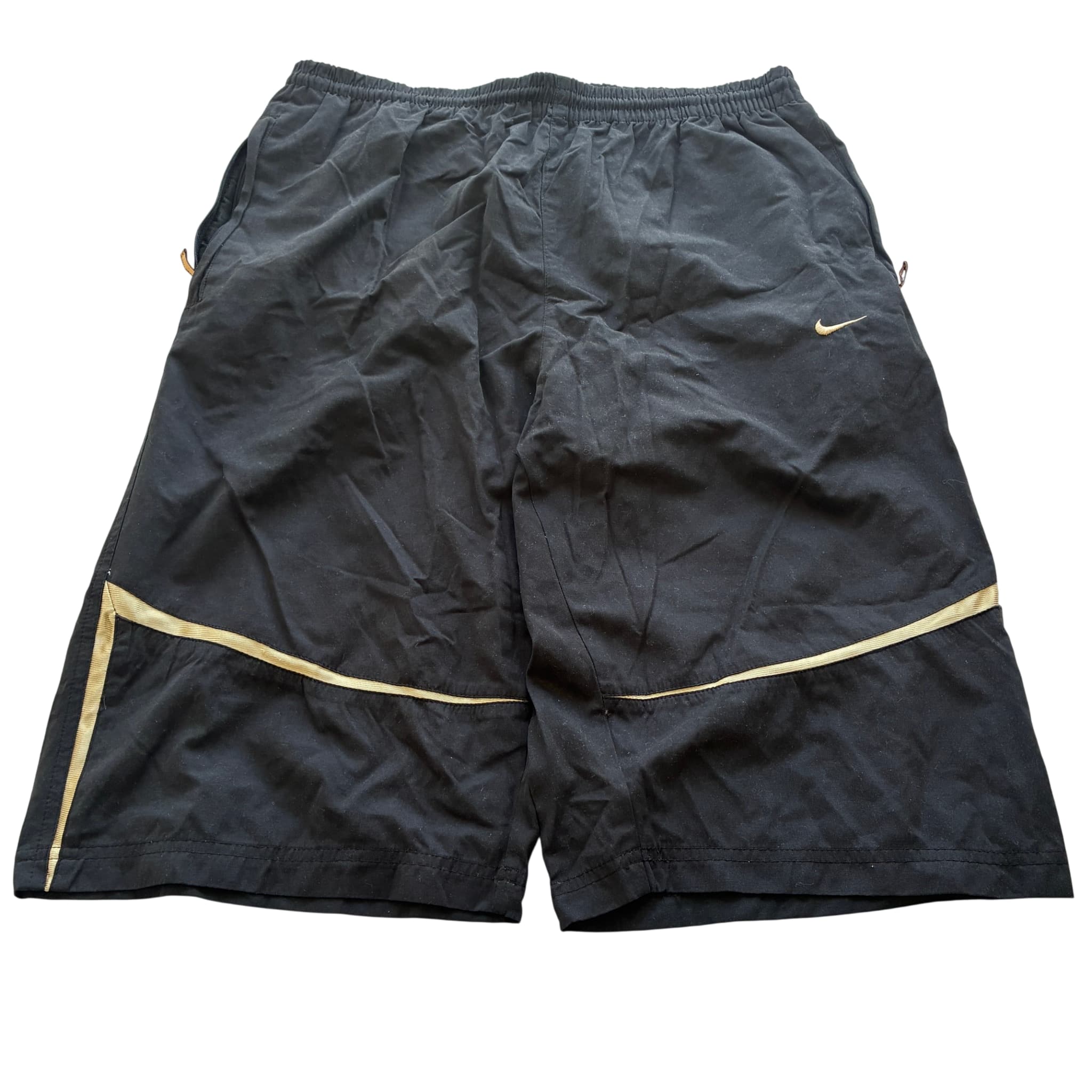 Nike Vintage Black And Gold Athletic Shorts — photo 1 of 8