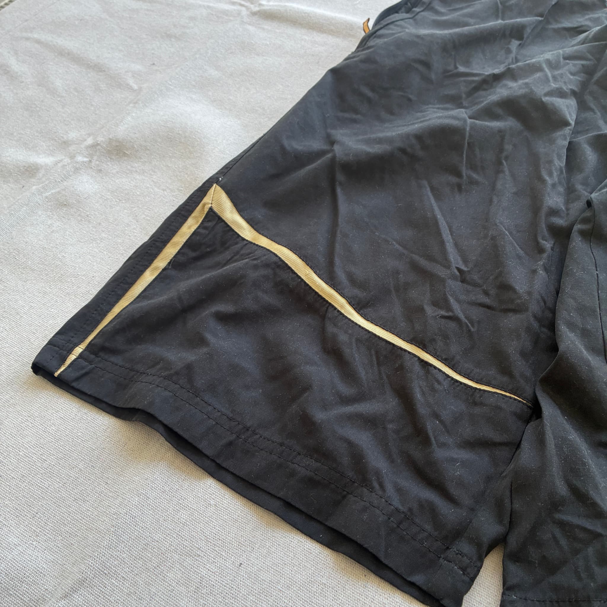 Nike Vintage Black And Gold Athletic Shorts — photo 2 of 8