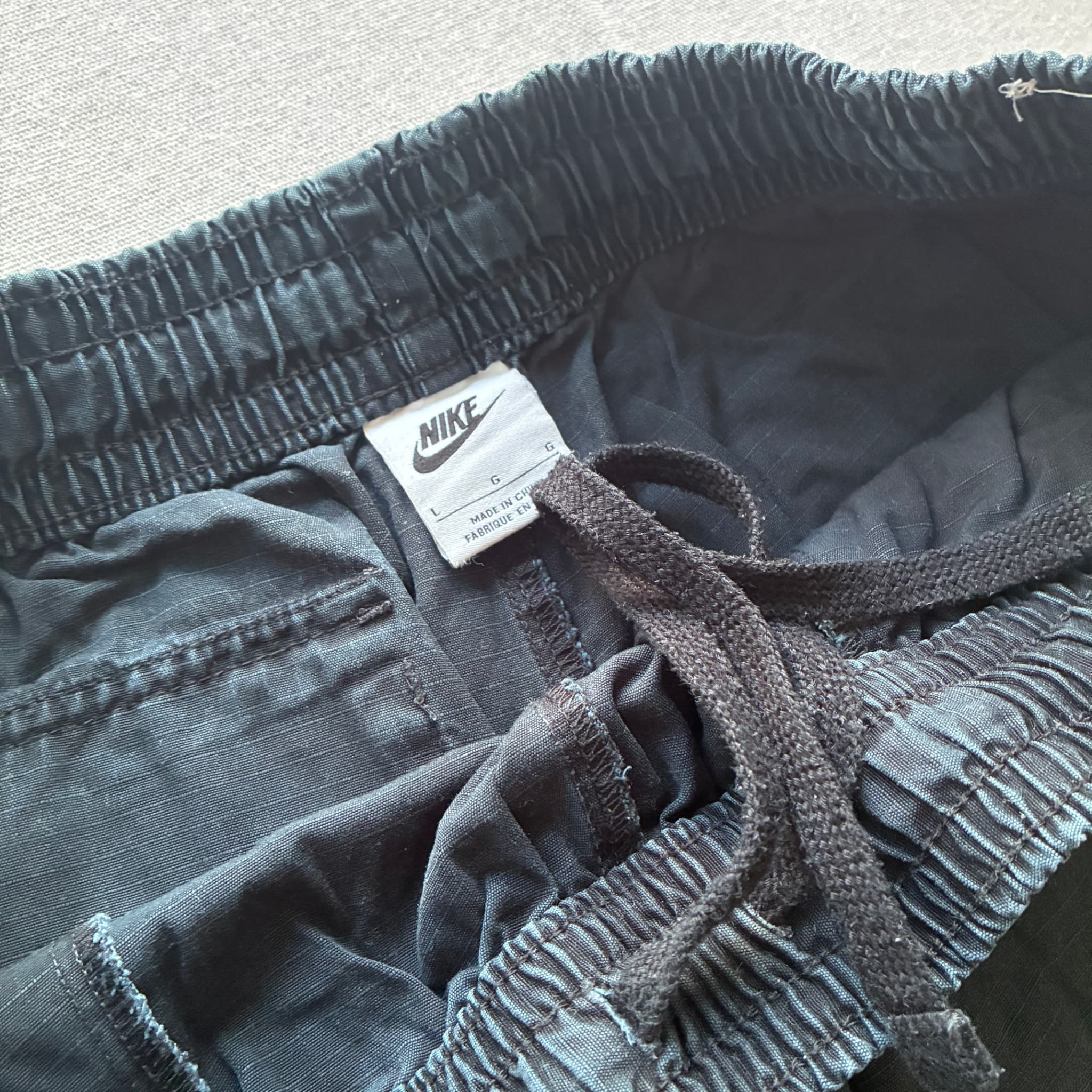 Nike Vintage Black Cargo Shorts Baggy 2000s Release Size L — photo 4 of 7