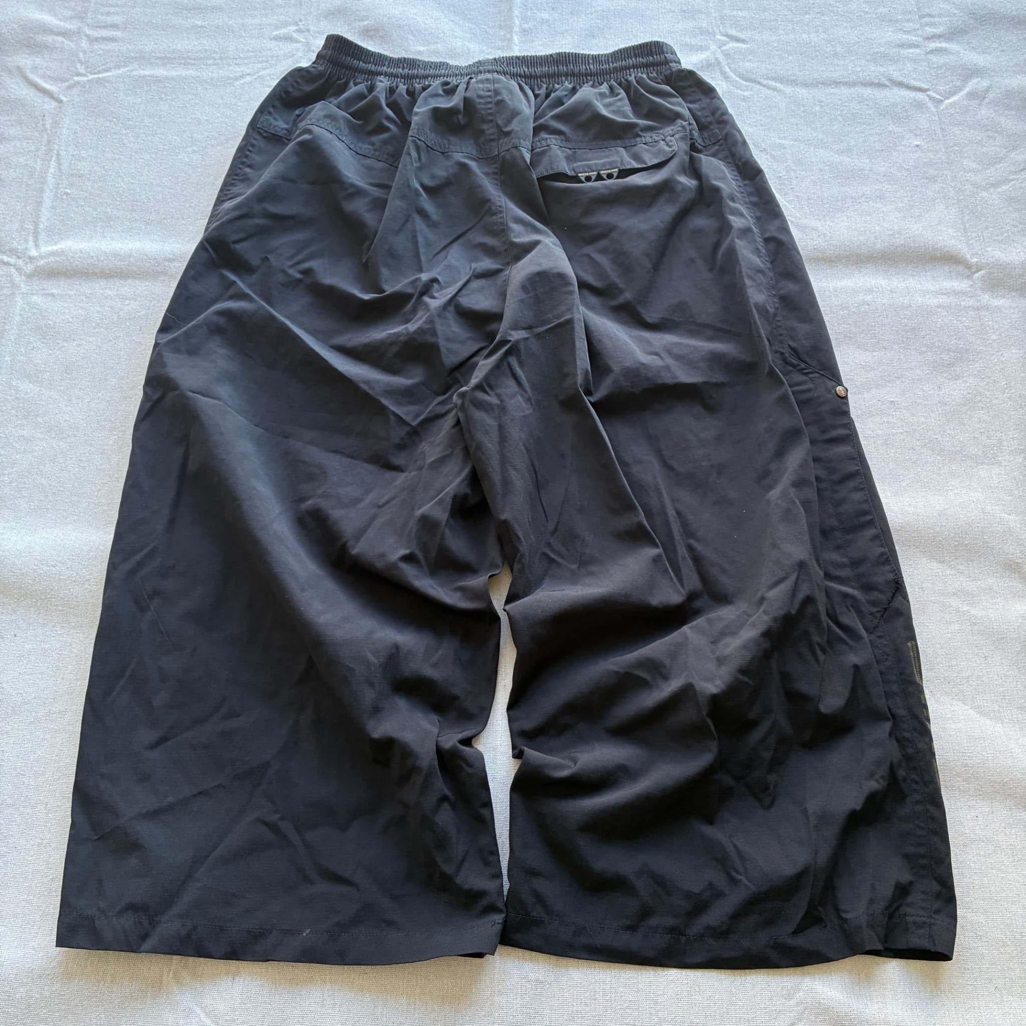 Nike Vintage Black Nylon Tear-Away Pants XXXXL — photo 5 of 8