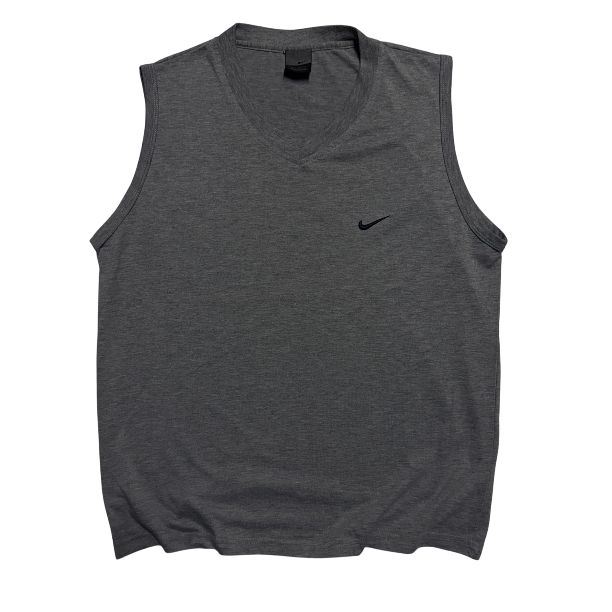 Nike Vintage Grey V-Neck Sleeveless Tank Top — photo 1 of 6
