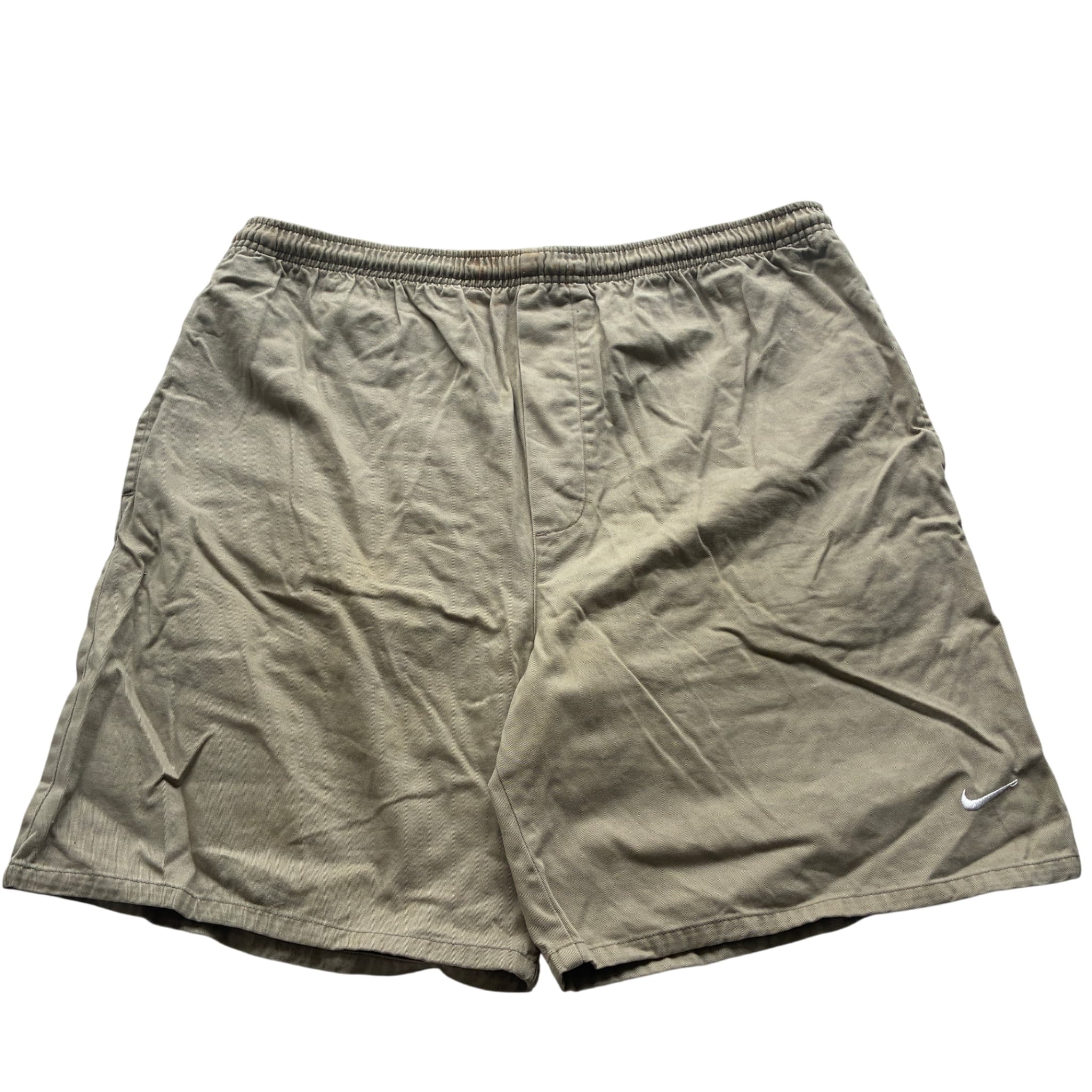 Nike Vintage Khaki Cotton Chino Shorts Baggy 2000s Release Size L — photo 1 of 7
