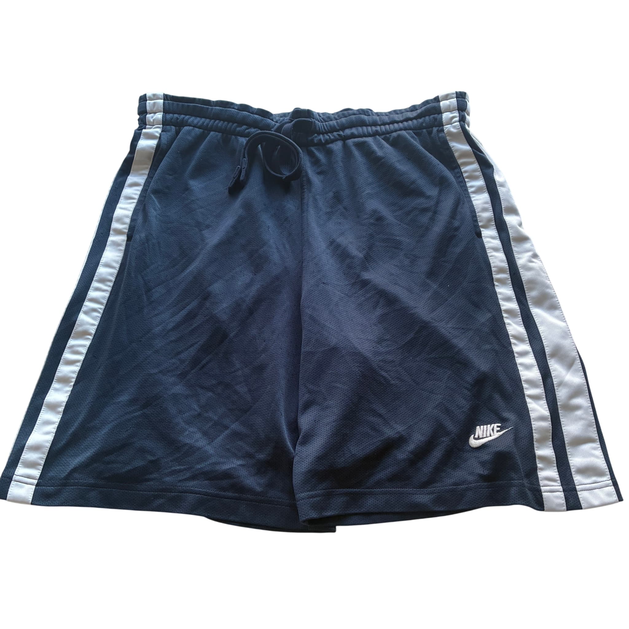 Nike Vintage Mesh Basketball Shorts Navy White L — photo 1 of 6
