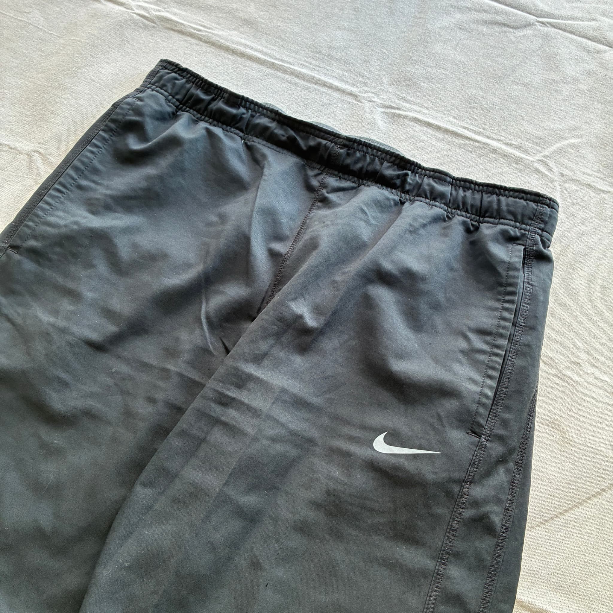 Nike Vintage Wide Leg Track Pants Black Baggy 2000s Release Size L — photo 3 of 7