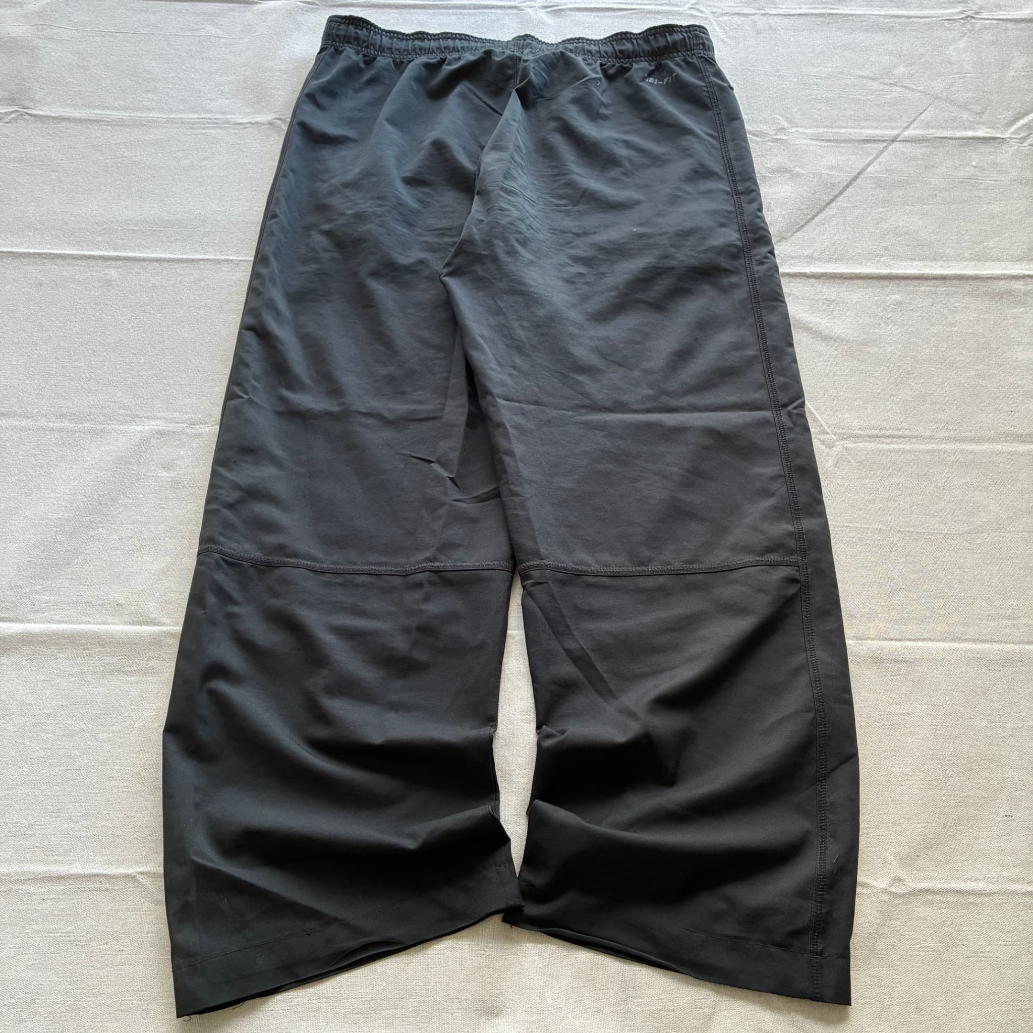 Nike Vintage Wide Leg Track Pants Black Baggy 2000s Release Size L — photo 5 of 7