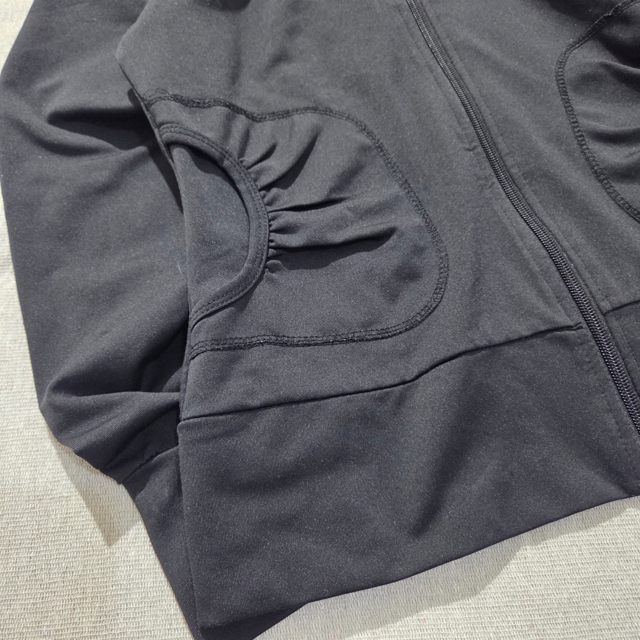 Nike Women's Black Full-Zip Ruched Track Jacket — photo 3 of 10