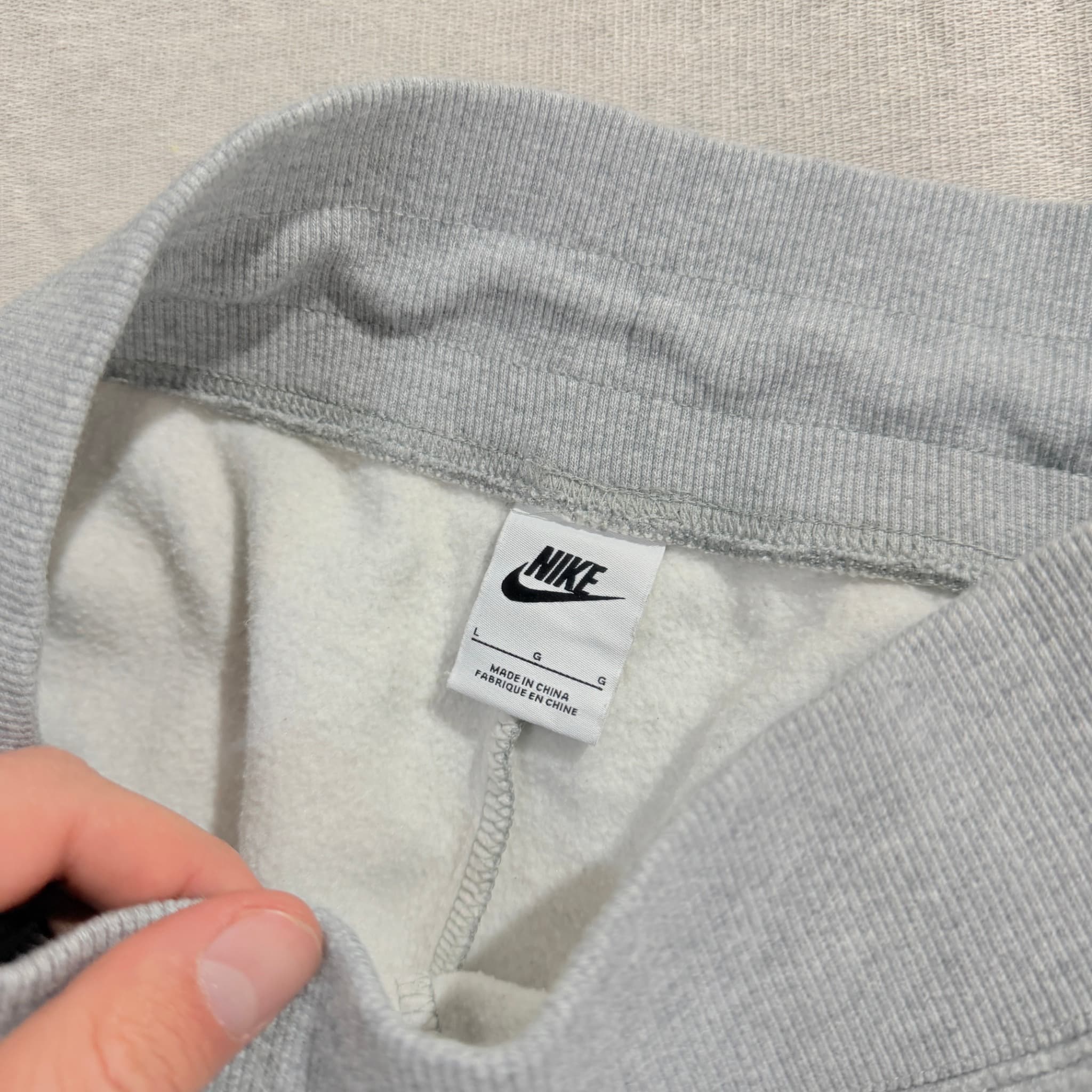 Nike Women's Phoenix Fleece Wide-Leg Sweatpants Grey Size L — photo 4 of 6