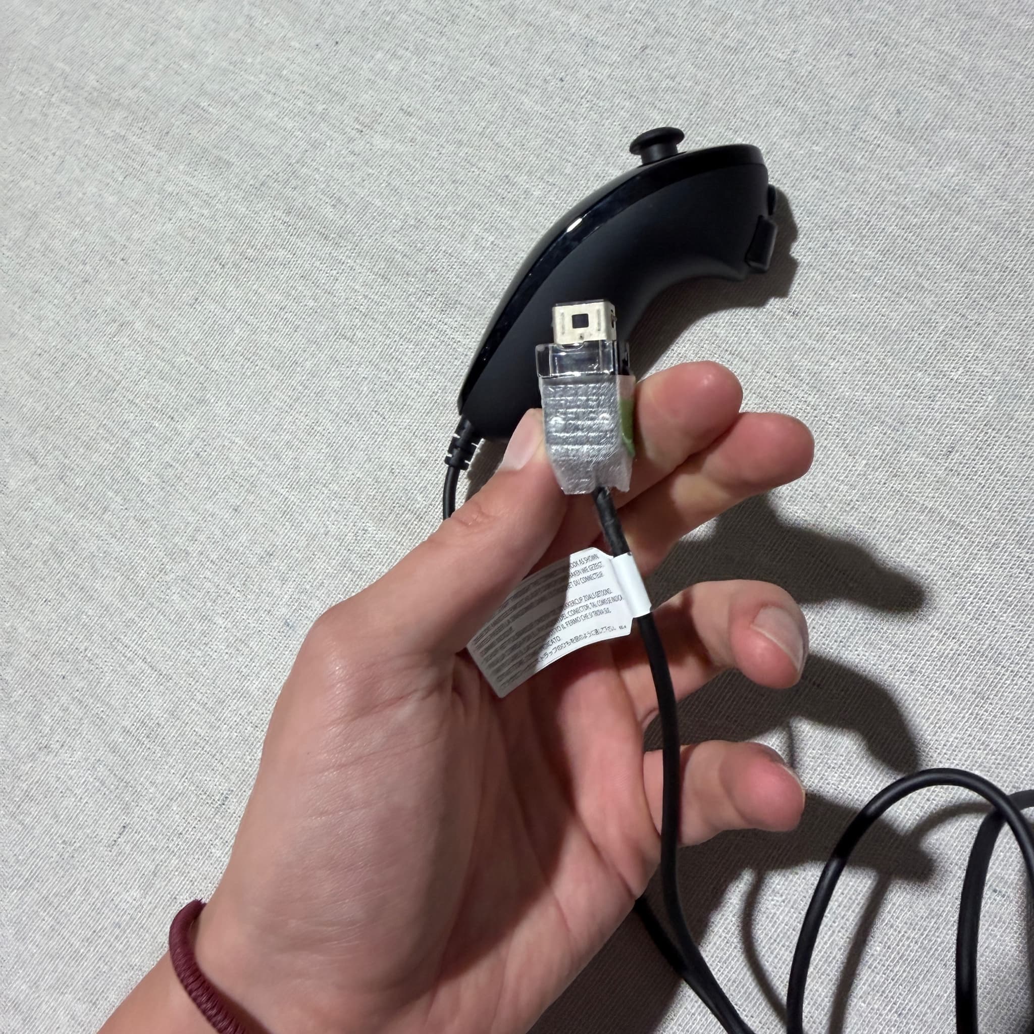 Nintendo Wii Nunchuk Controller Black RVL-004 — photo 9 of 10