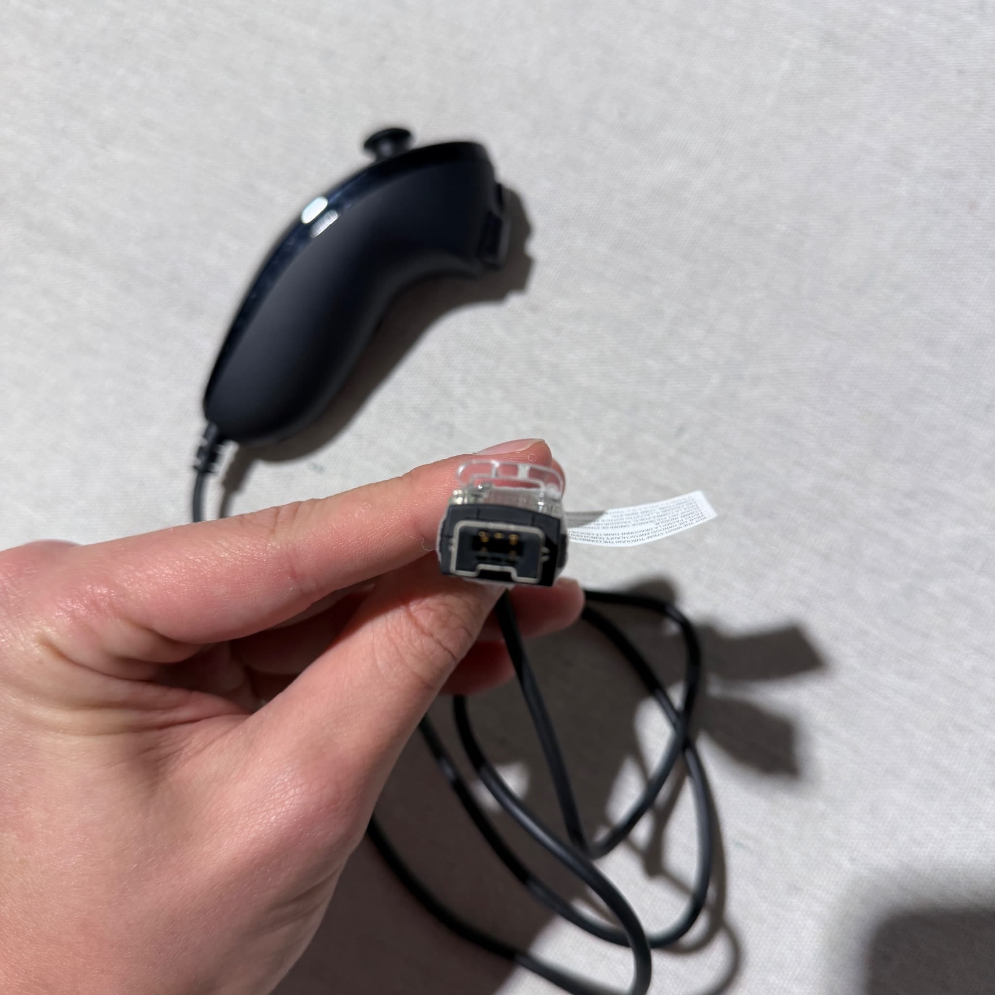 Nintendo Wii Nunchuk Controller Black RVL-004 — photo 10 of 10