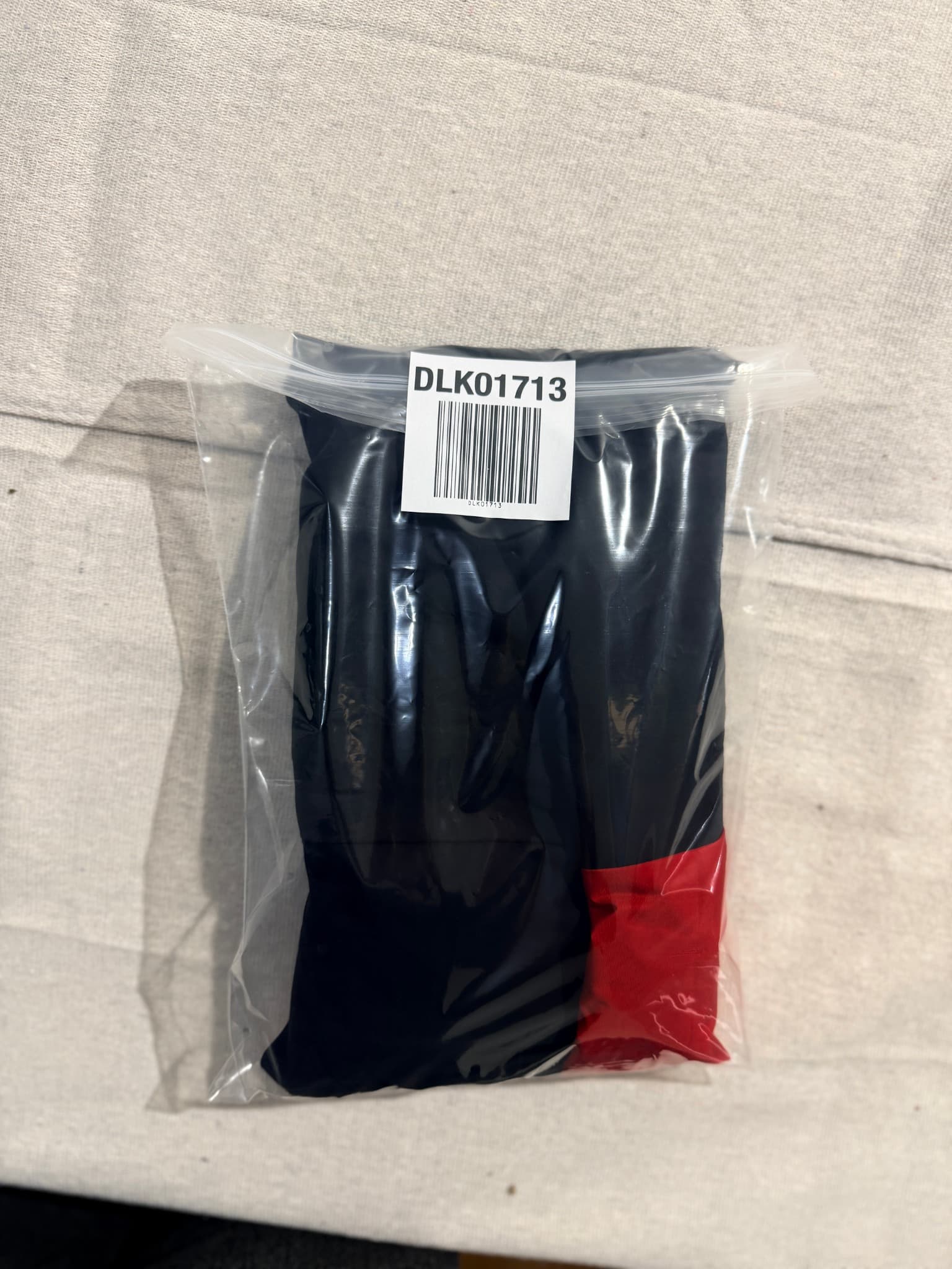 NIR Vintage Nylon Track Pants Black Red Drawstring — photo 6 of 6