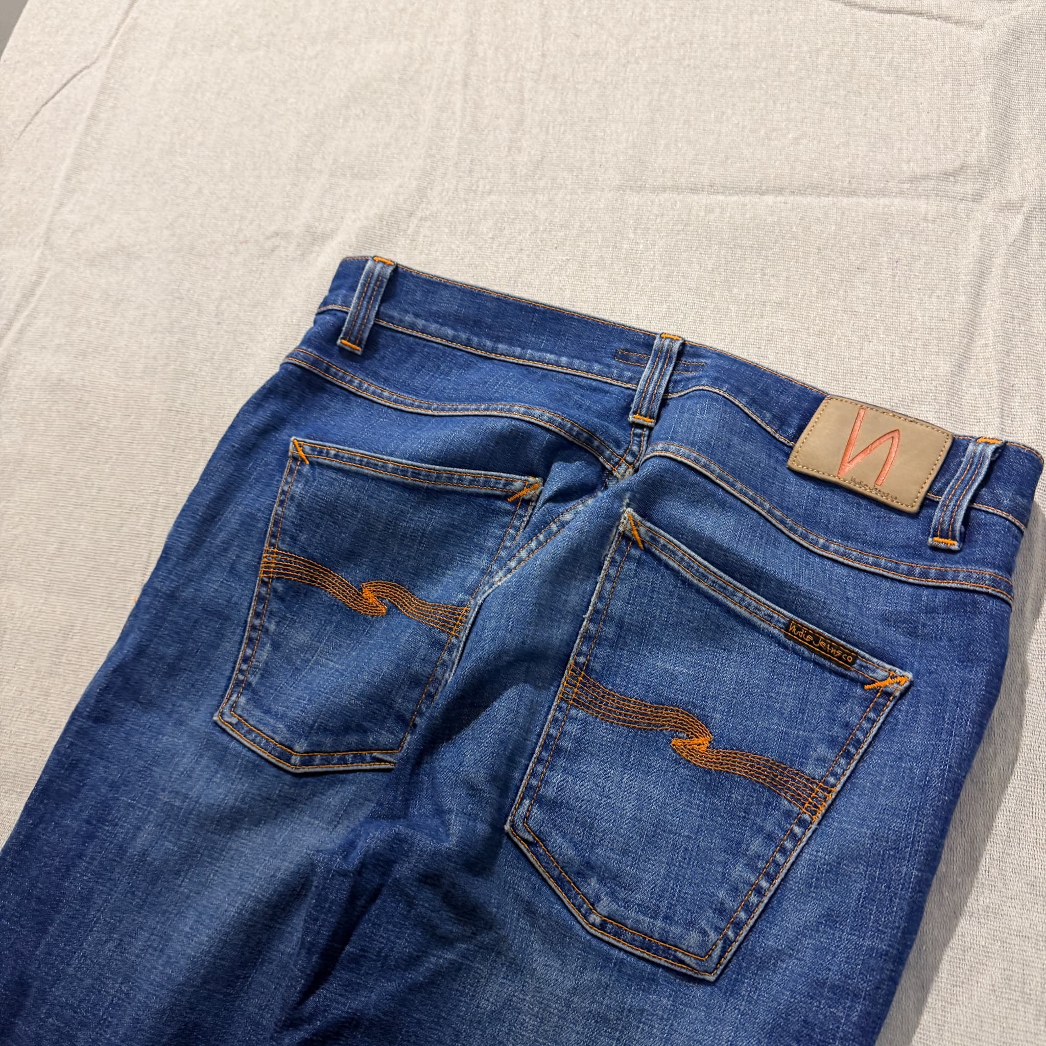 Nudie Jeans Co. Lean Dean Blue Denim Jeans Size 34/32 — photo 6 of 7