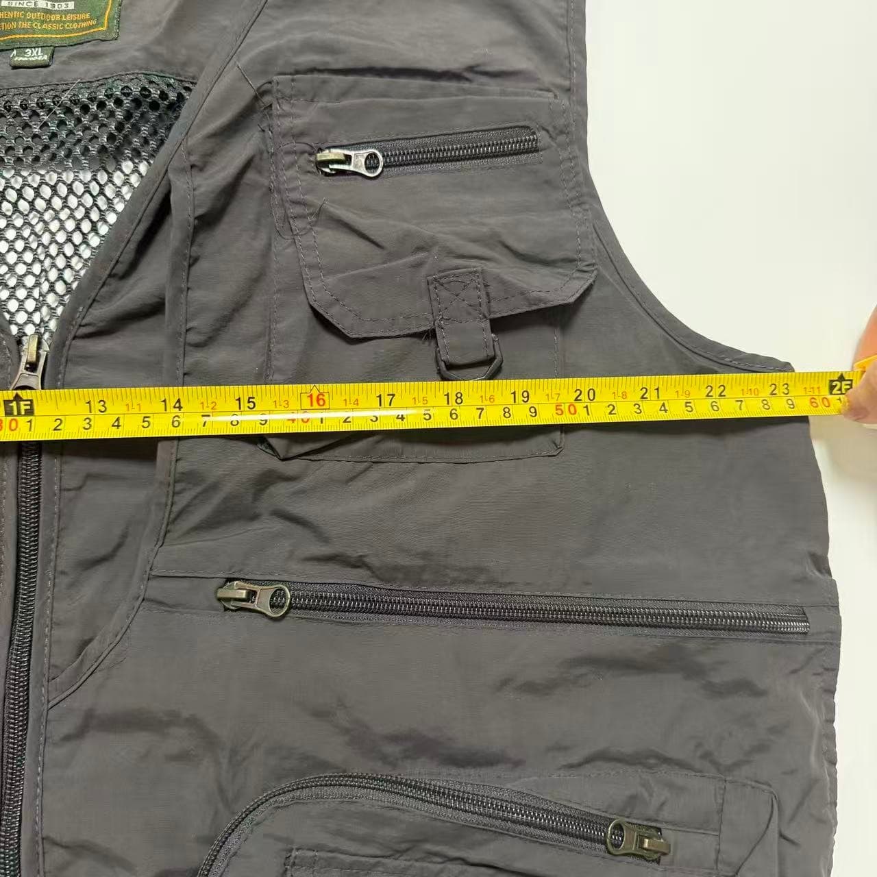 Outdoor Utility Fishing Vest Grey 3XL — photo 4 of 7