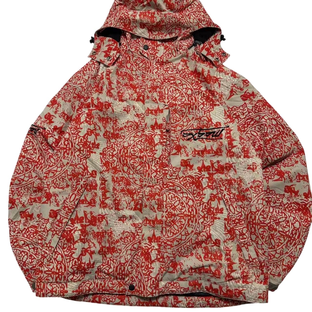 Oxbow All-Over Print Snowboard Jacket Red Beige L — photo 1 of 6