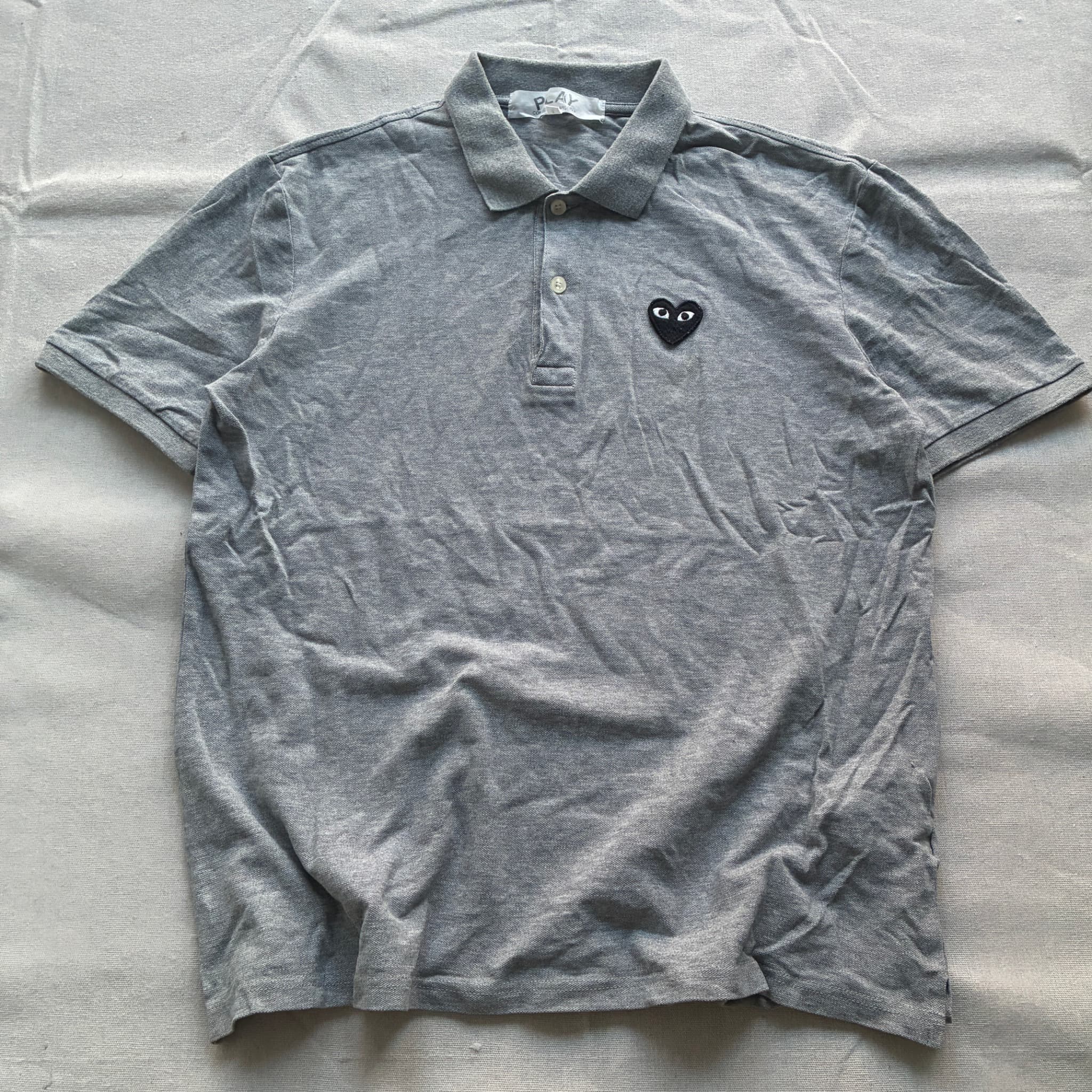 PLAY COMME des GARÇONS Grey Polo Shirt