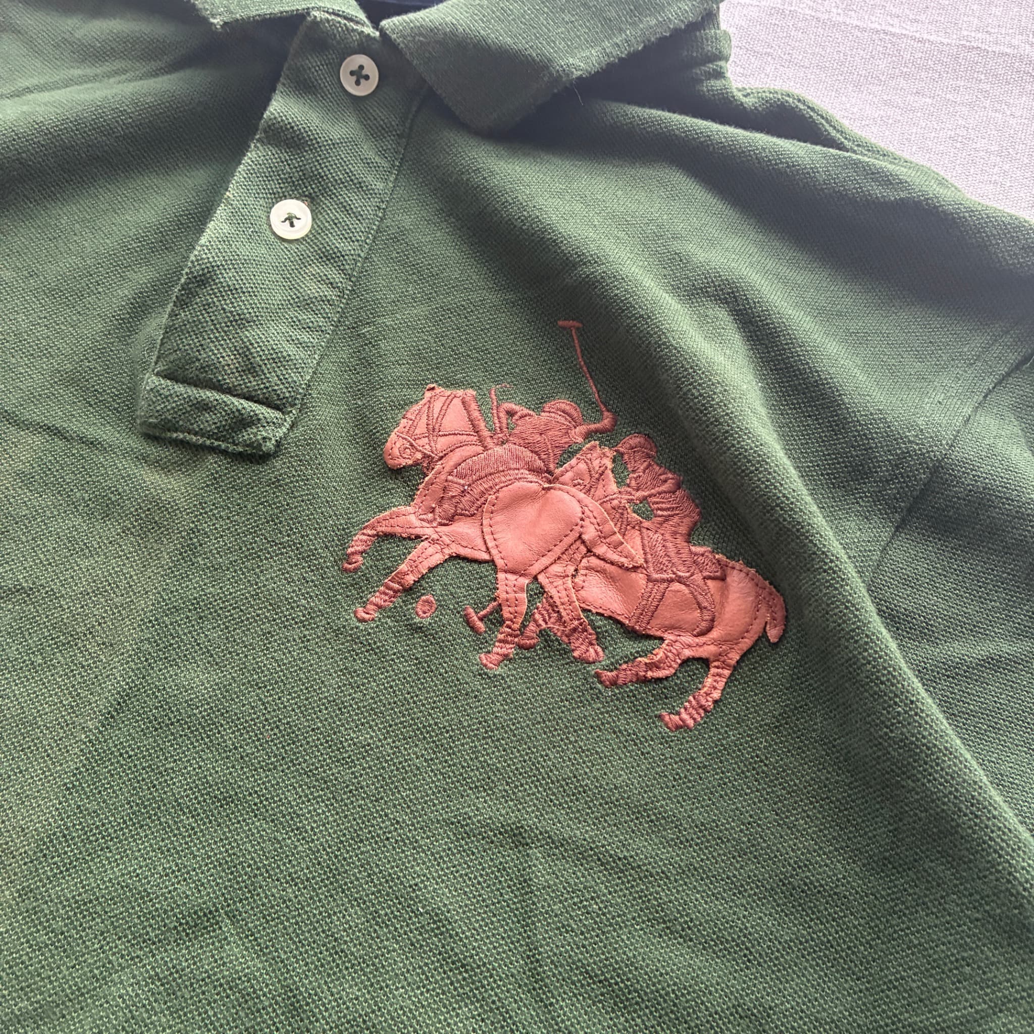 POLO Big Pony Multi-Horse Polo Shirt Green Size M — photo 2 of 6