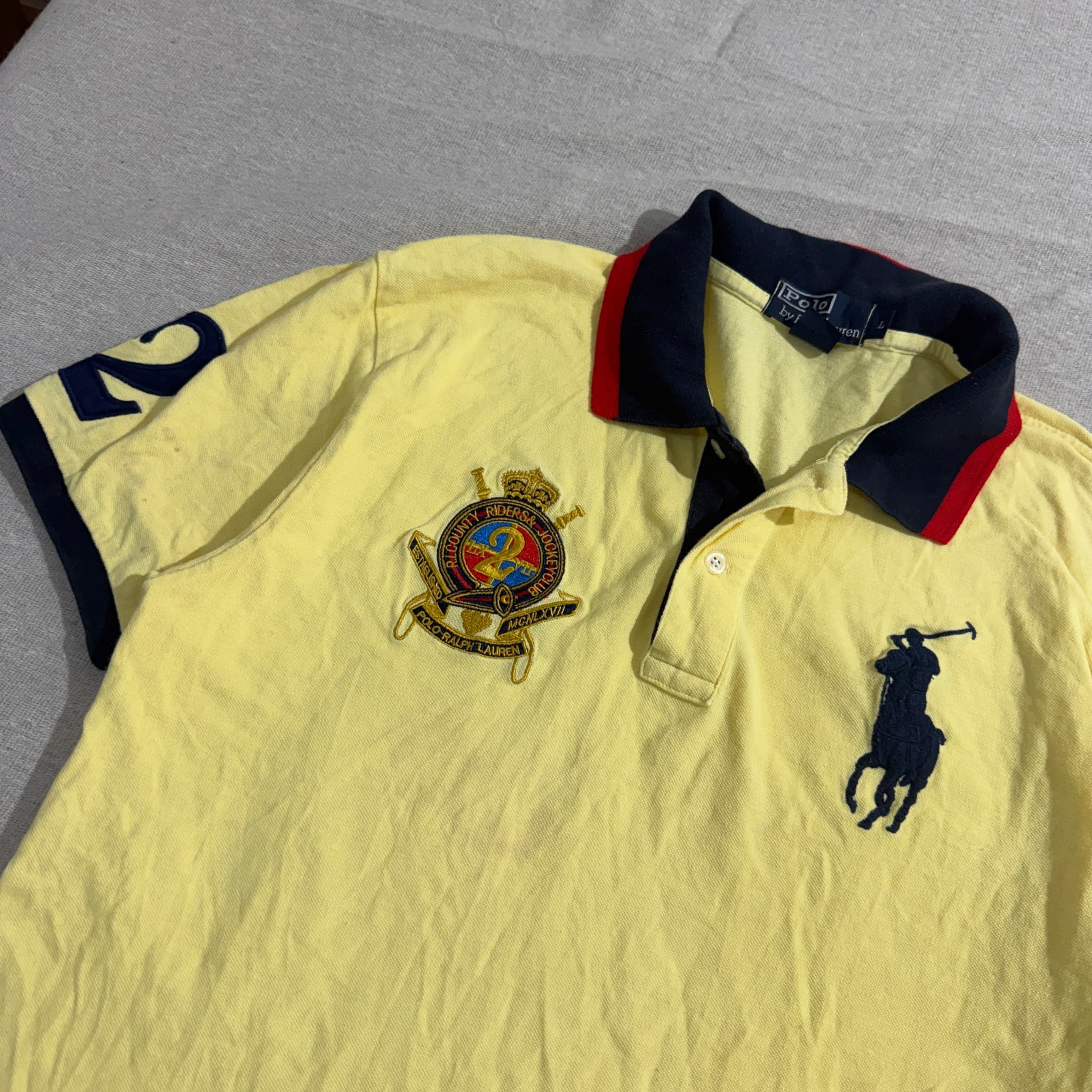 Polo by Ralph Lauren Big Pony Crest Polo Shirt Yellow L — photo 2 of 6