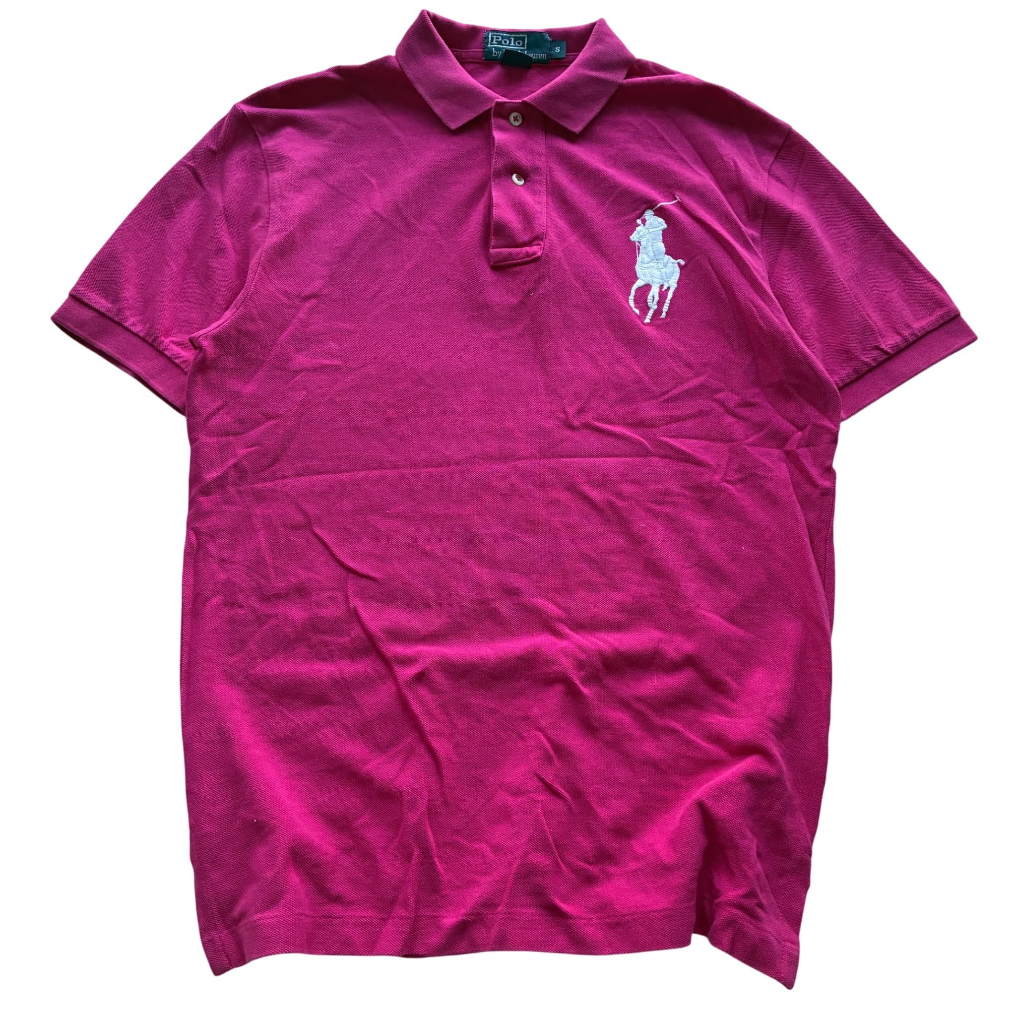 Polo by Ralph Lauren Big Pony Mesh Polo Shirt Pink Size S — photo 1 of 6