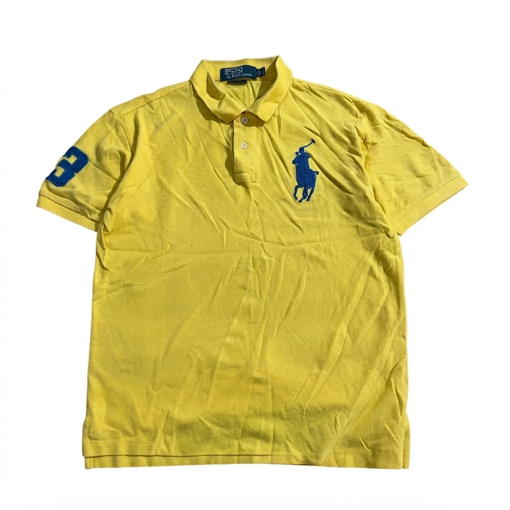 Polo by Ralph Lauren Big Pony Mesh Polo Shirt Yellow L — photo 1 of 5