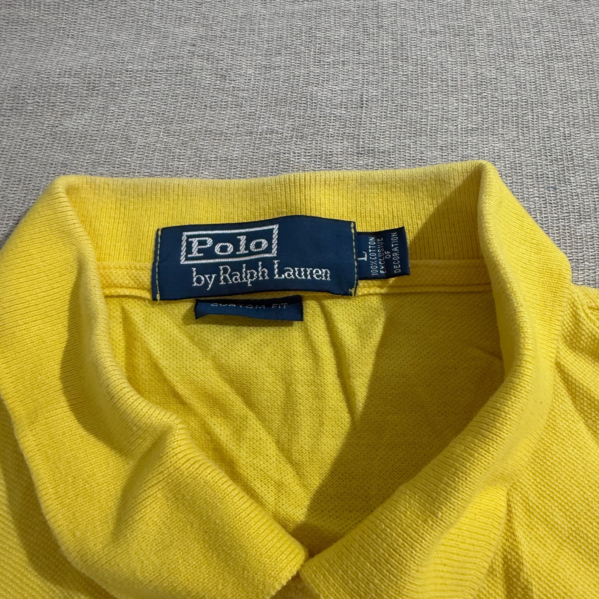 Polo by Ralph Lauren Big Pony Mesh Polo Shirt Yellow L — photo 3 of 5