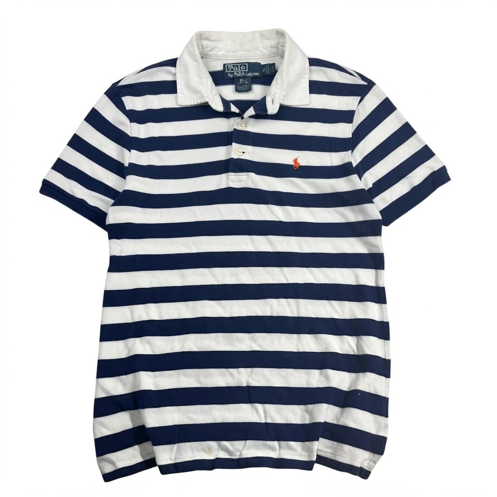 Polo by Ralph Lauren Boys Striped Polo Shirt Navy White L (14-16) — photo 1 of 6