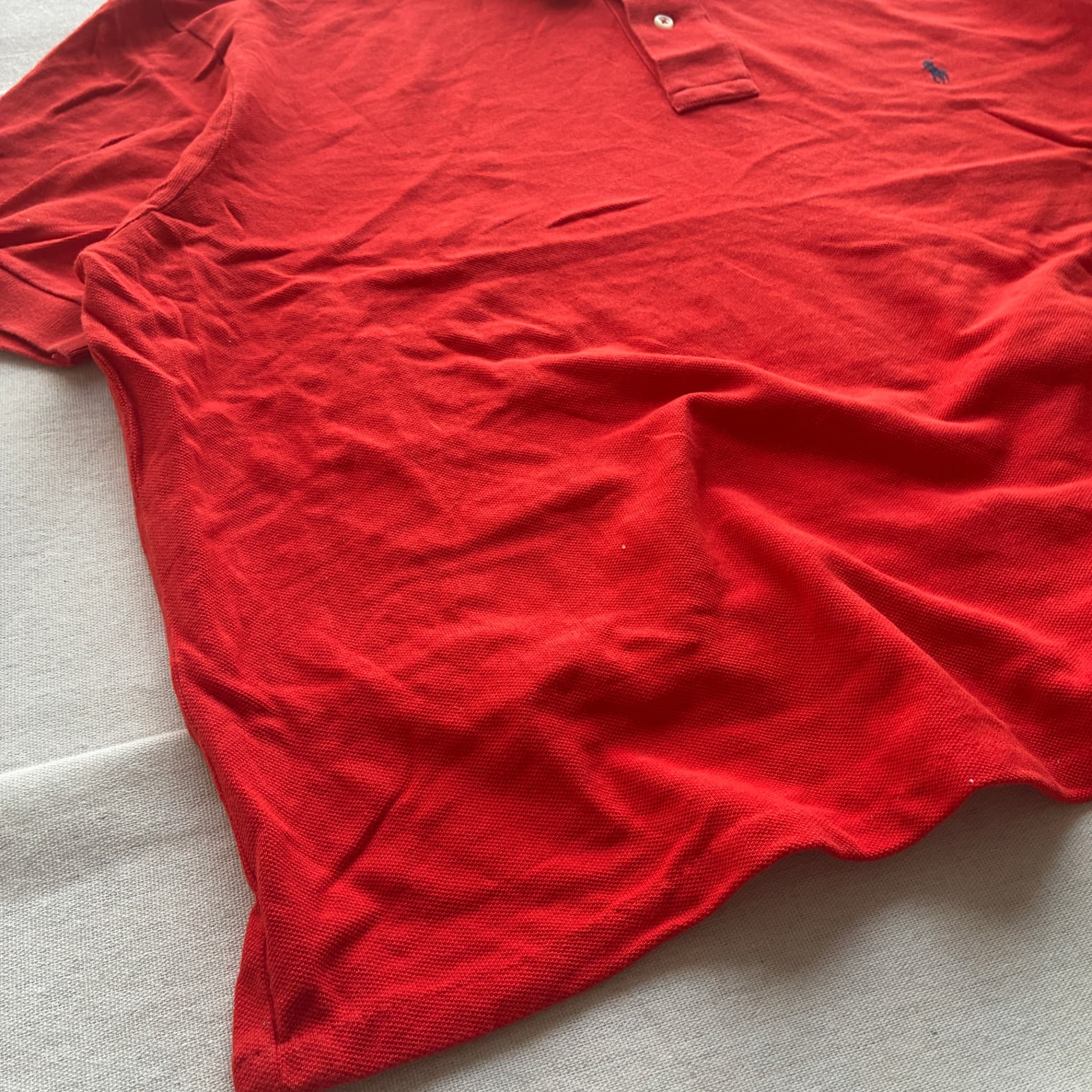 Polo by Ralph Lauren Classic Fit Mesh Polo Shirt Red Size L — photo 2 of 6