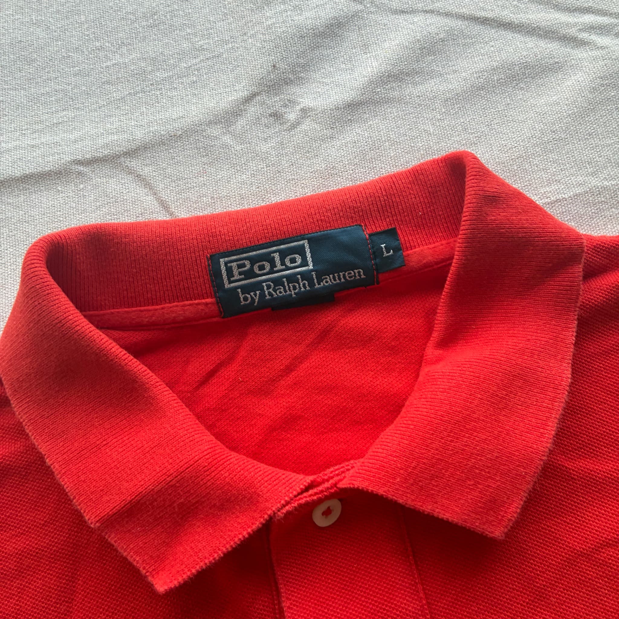 Polo by Ralph Lauren Classic Fit Mesh Polo Shirt Red Size L — photo 4 of 6