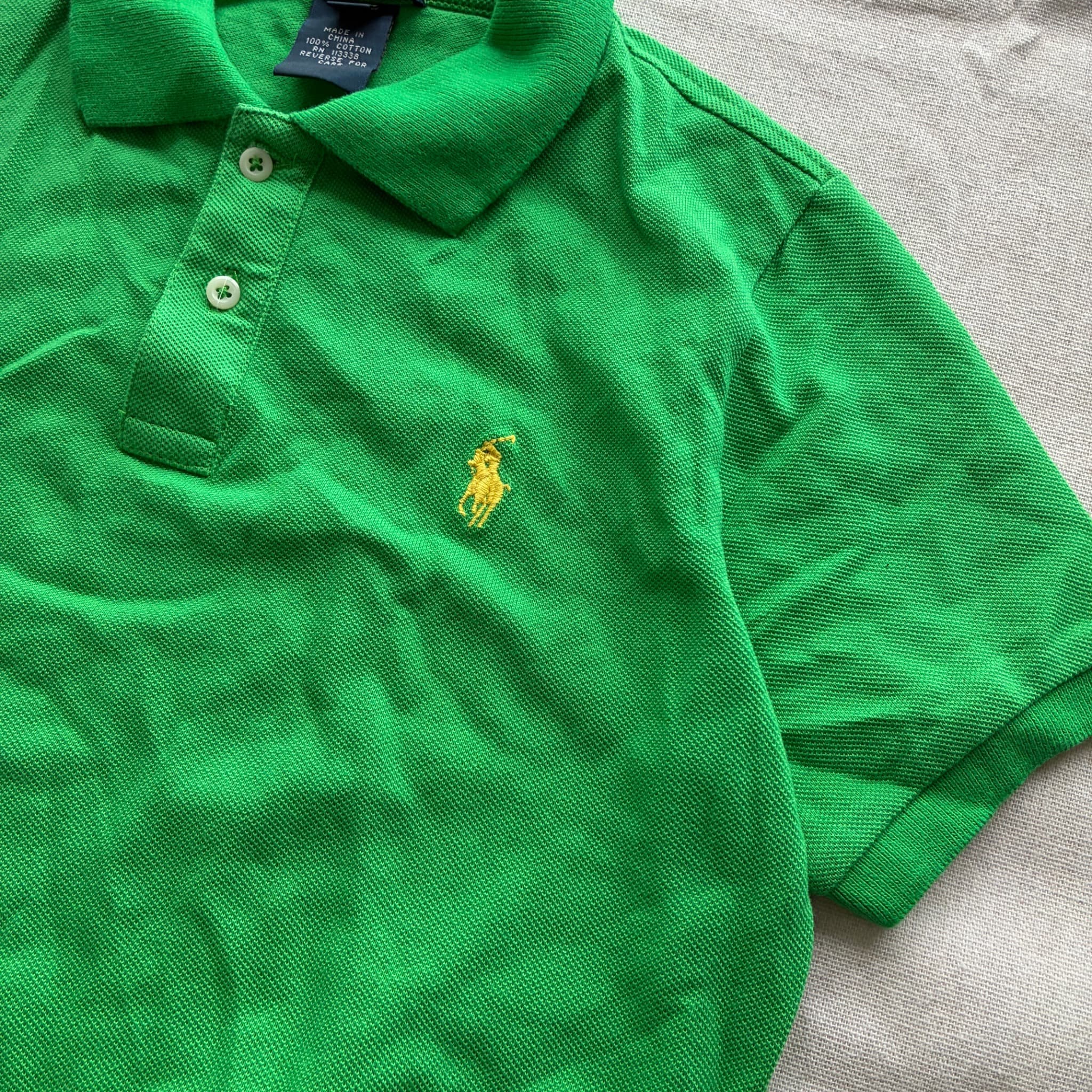 Polo by Ralph Lauren Green Polo Shirt Size 8 — photo 2 of 6