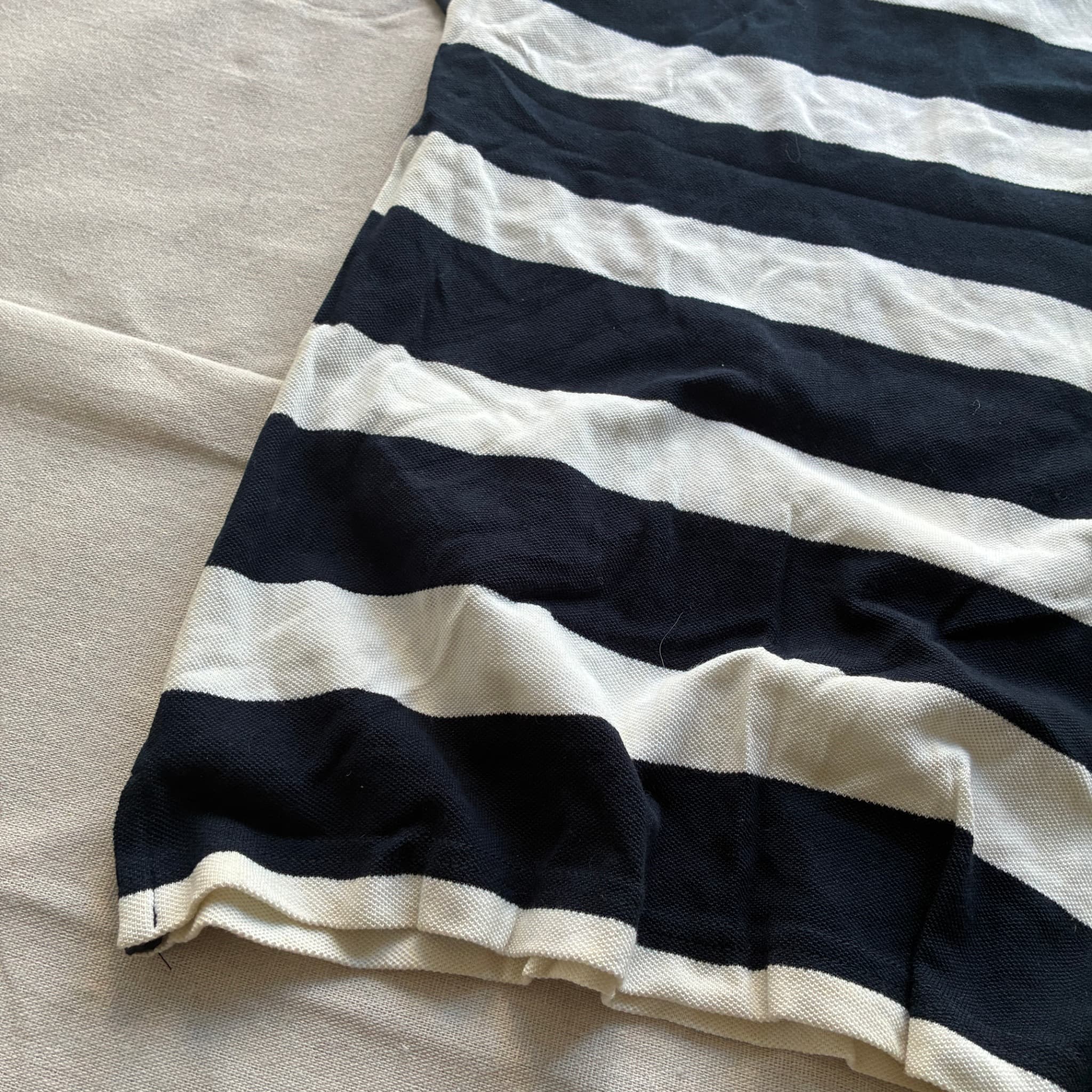 Polo by Ralph Lauren Men's Black And White Striped Pique Polo Shirt Size M — photo 2 of 6