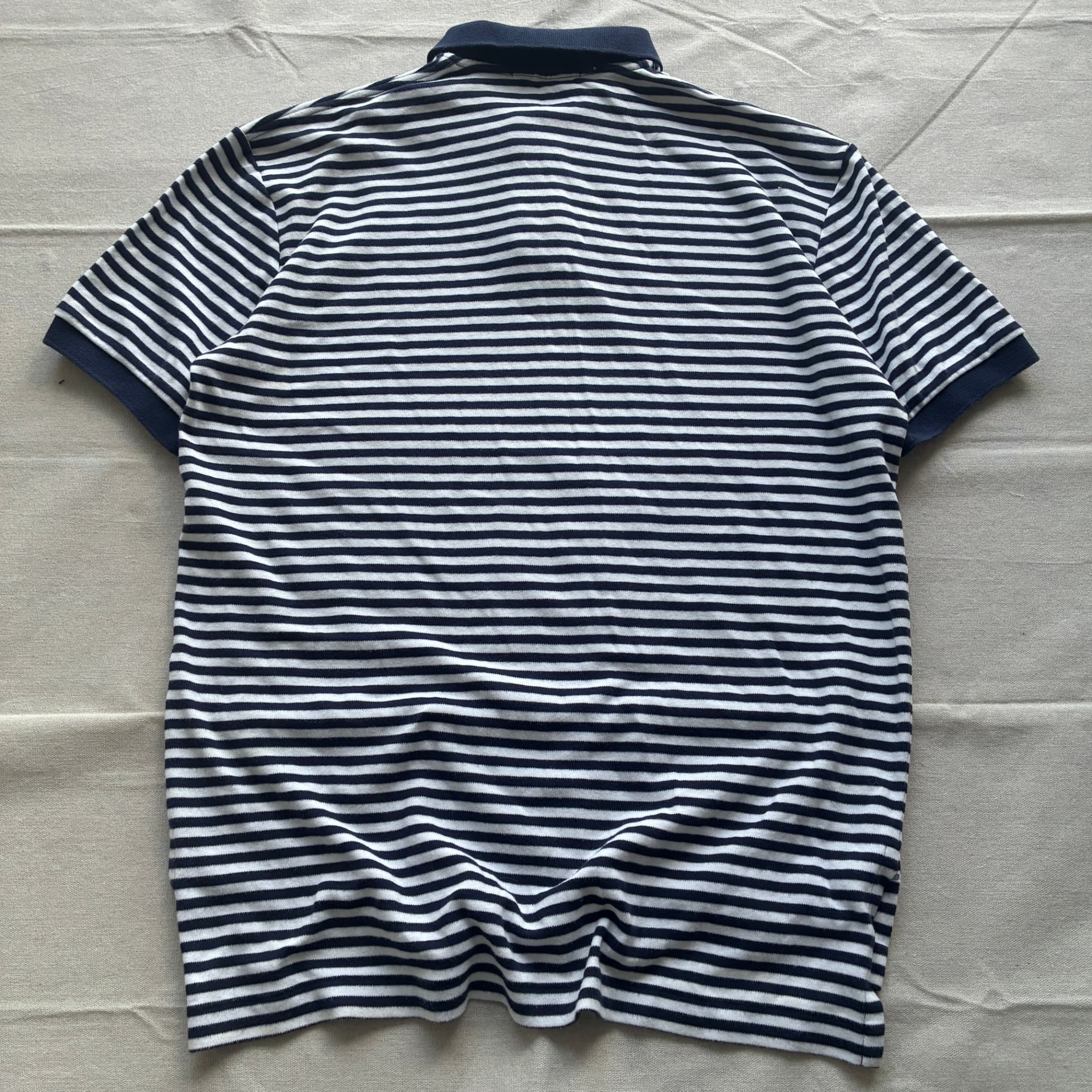 Polo by Ralph Lauren Men's Navy White Striped Short Sleeve Polo Shirt Size S — photo 5 of 6
