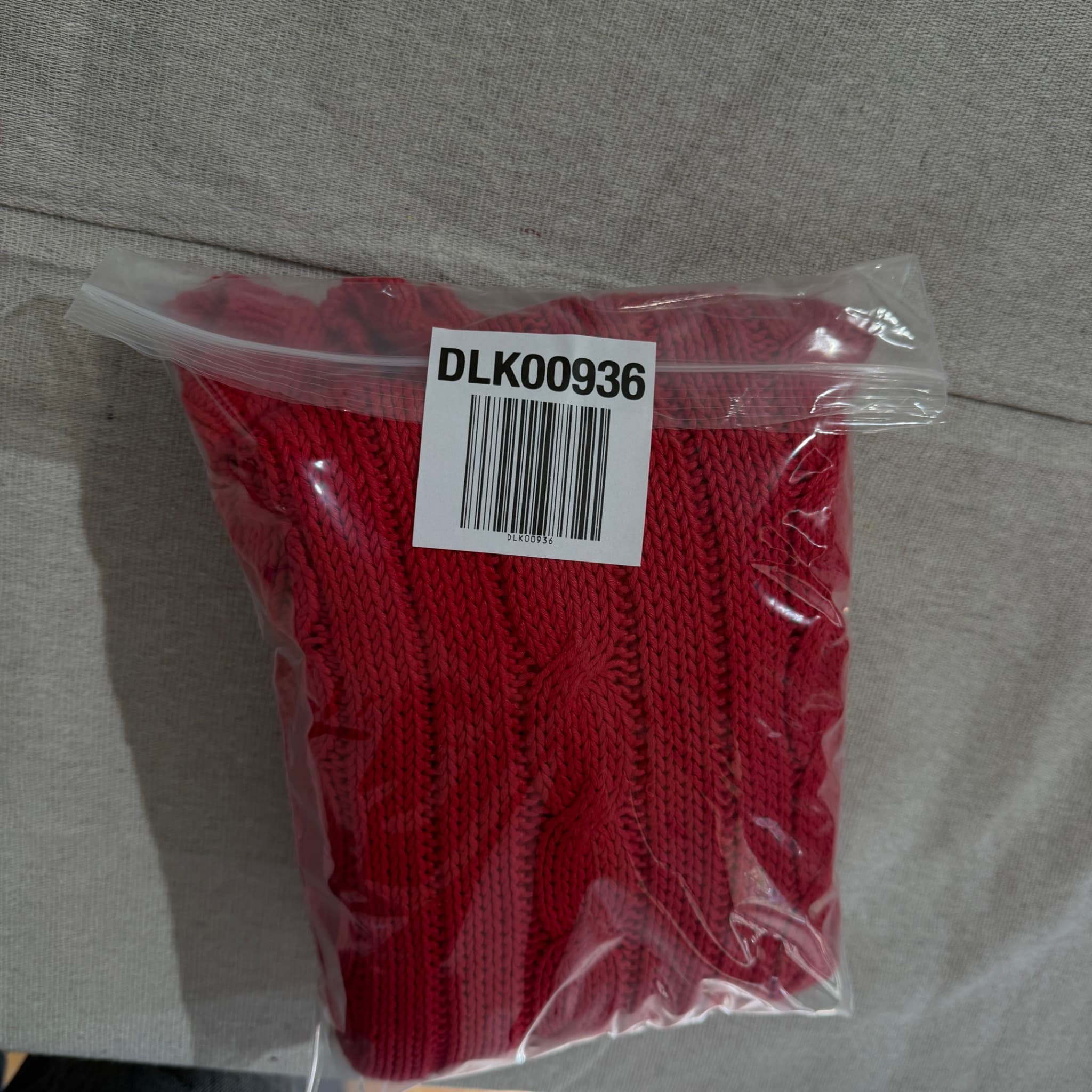 Polo By Ralph Lauren Red Cable Knit Linen Cotton Blend Sweater Size S — photo 6 of 6