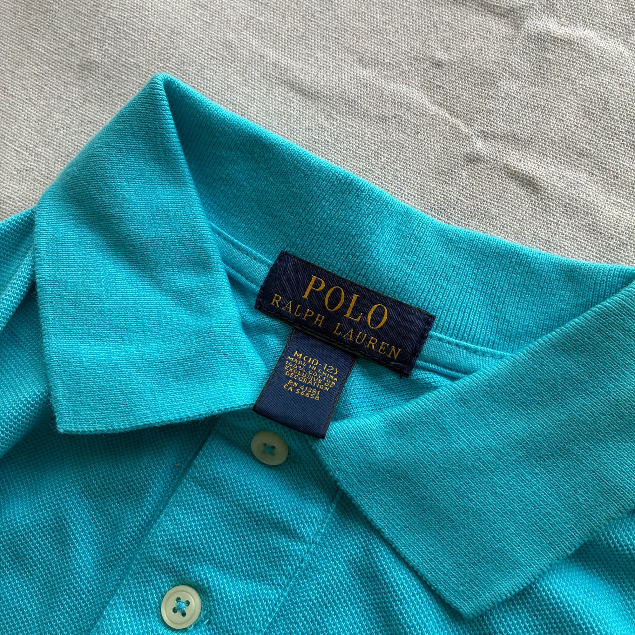 Polo Ralph Lauren Big Pony Polo Shirt Turquoise M — photo 4 of 8