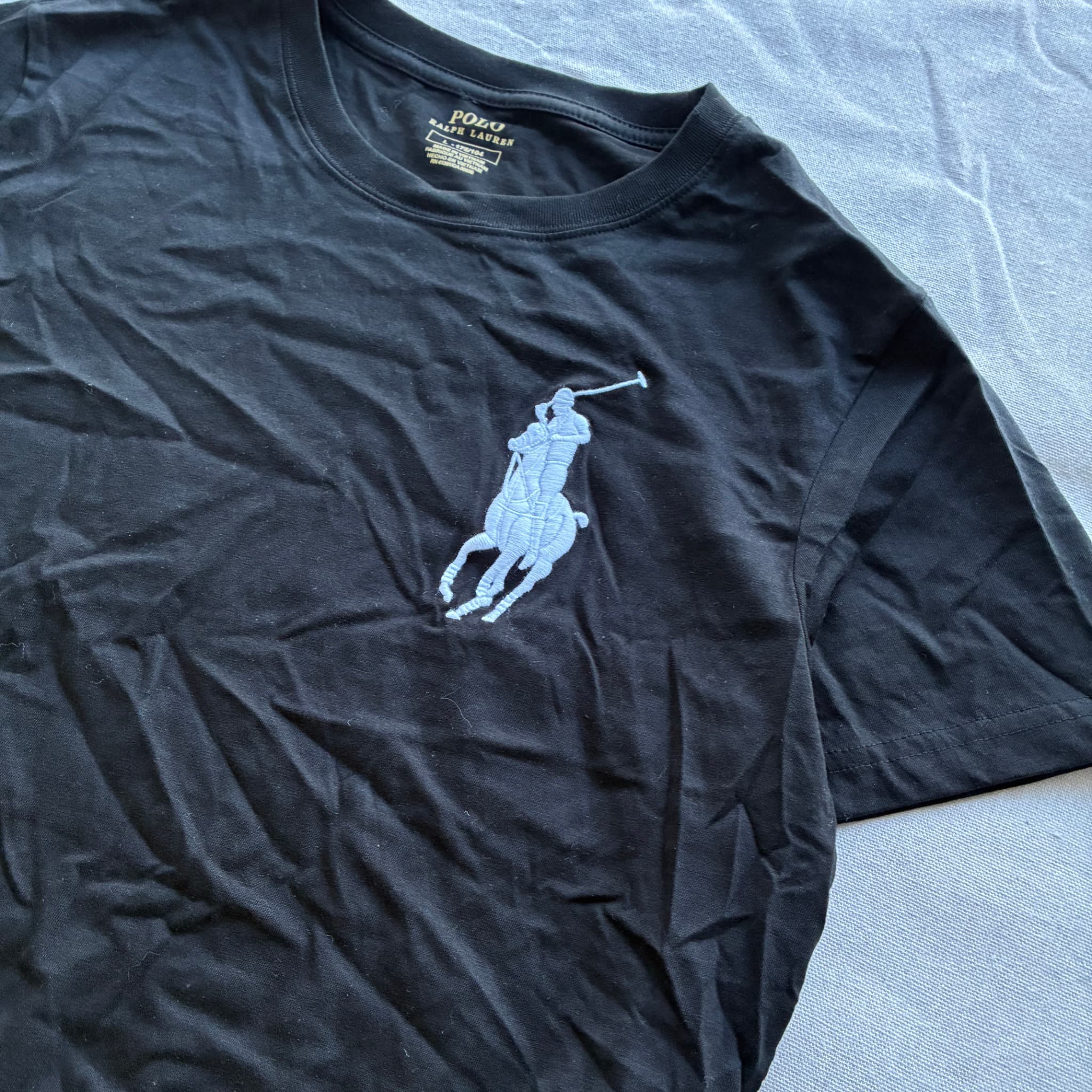 Polo Ralph Lauren Black Big Pony T-Shirt L — photo 2 of 7