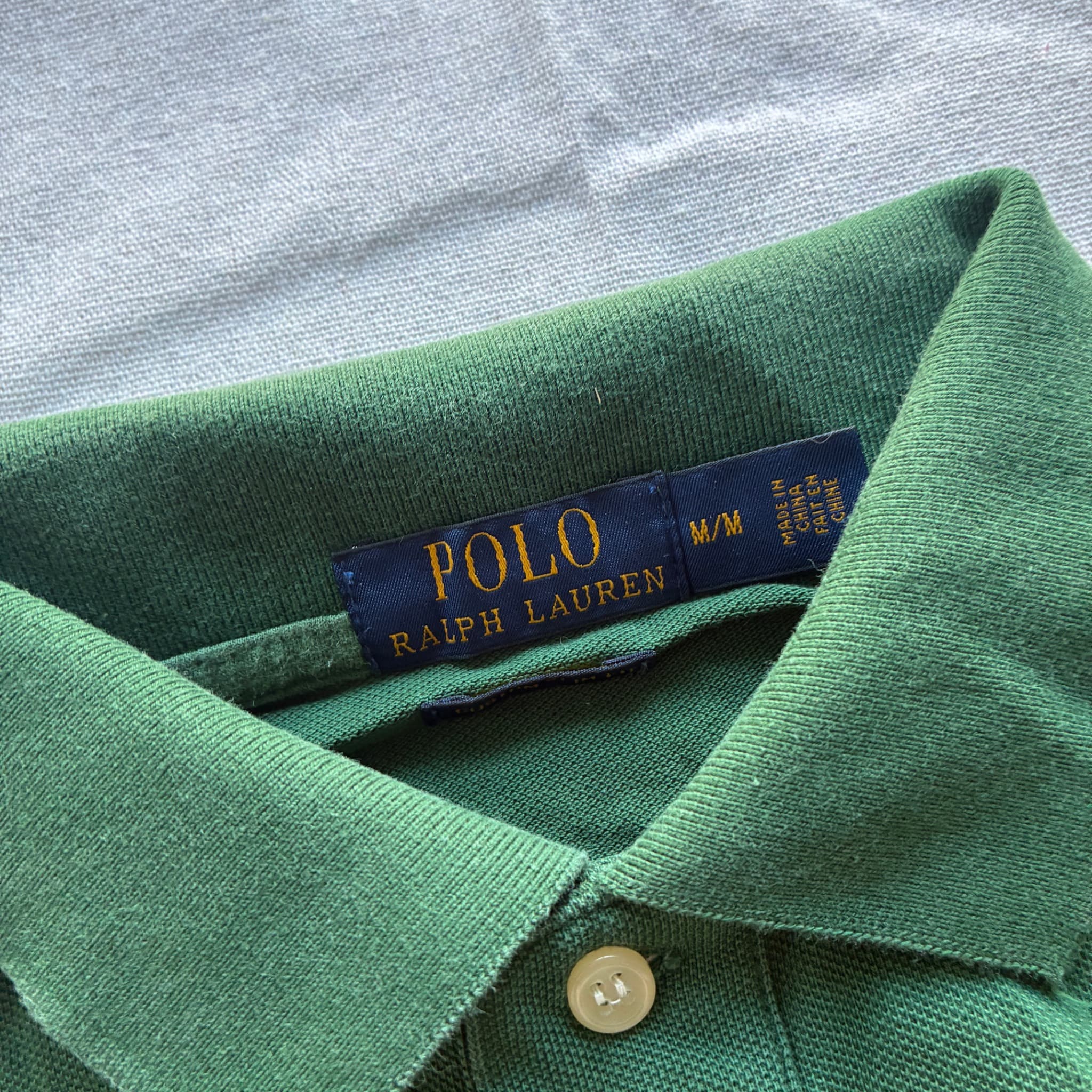 Polo Ralph Lauren Classic Fit Mesh Polo Shirt Green Size M — photo 4 of 7