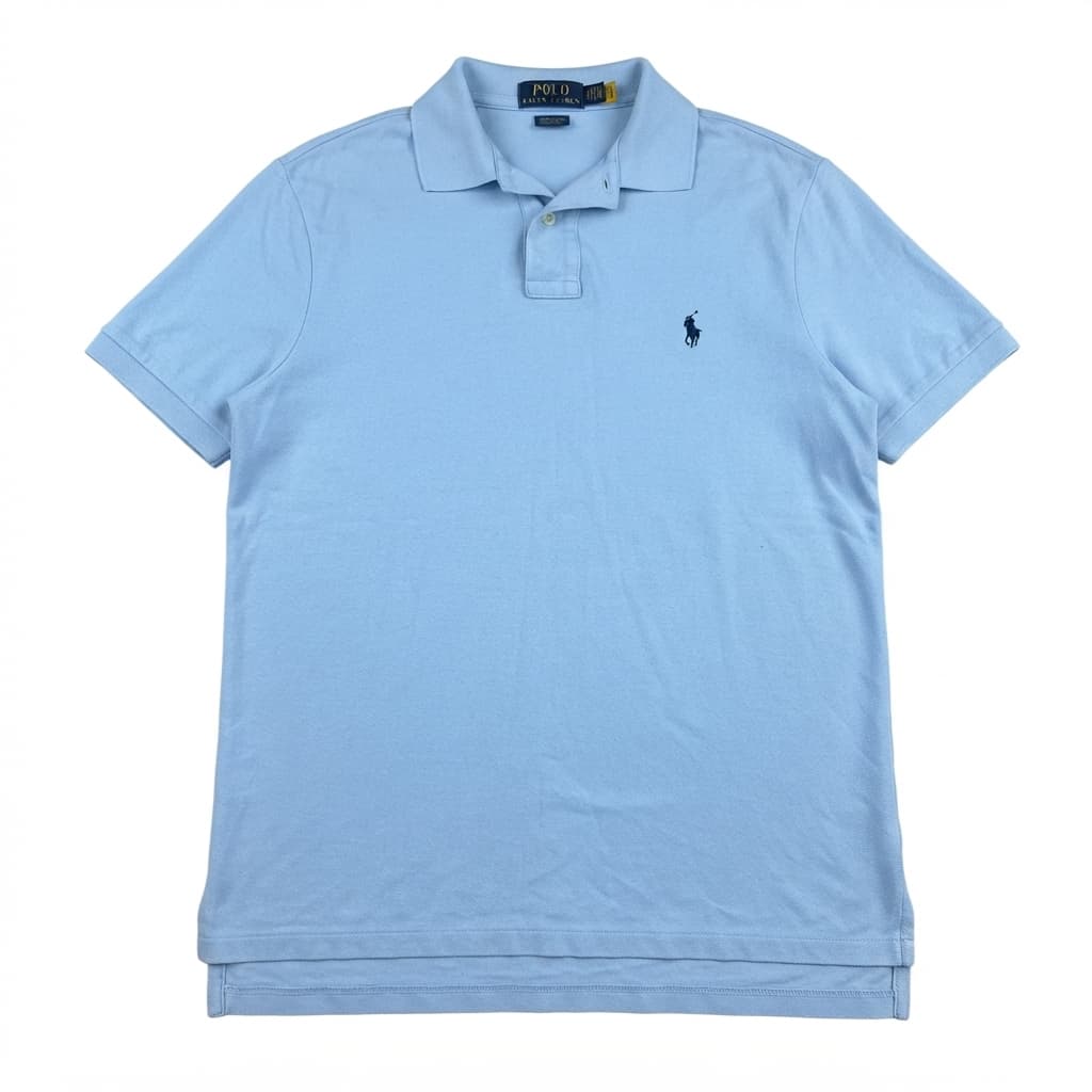 Polo Ralph Lauren Classic Fit Mesh Polo Shirt Light Blue — photo 1 of 5