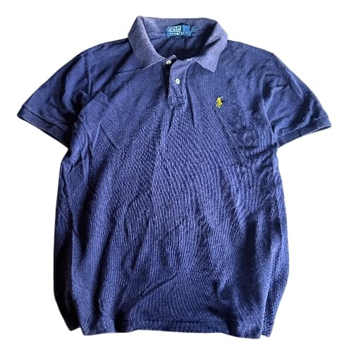 Polo Ralph Lauren Classic Fit Mesh Polo Shirt Navy Blue Size M — photo 1 of 5